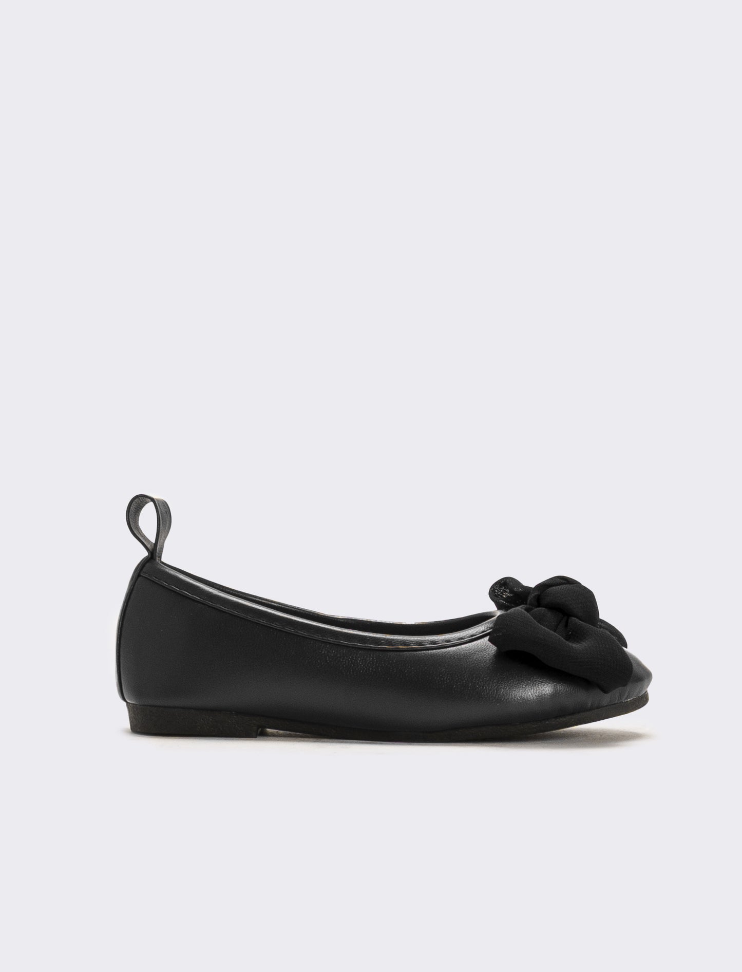 Ballerina con fiocco da bambina - Nero