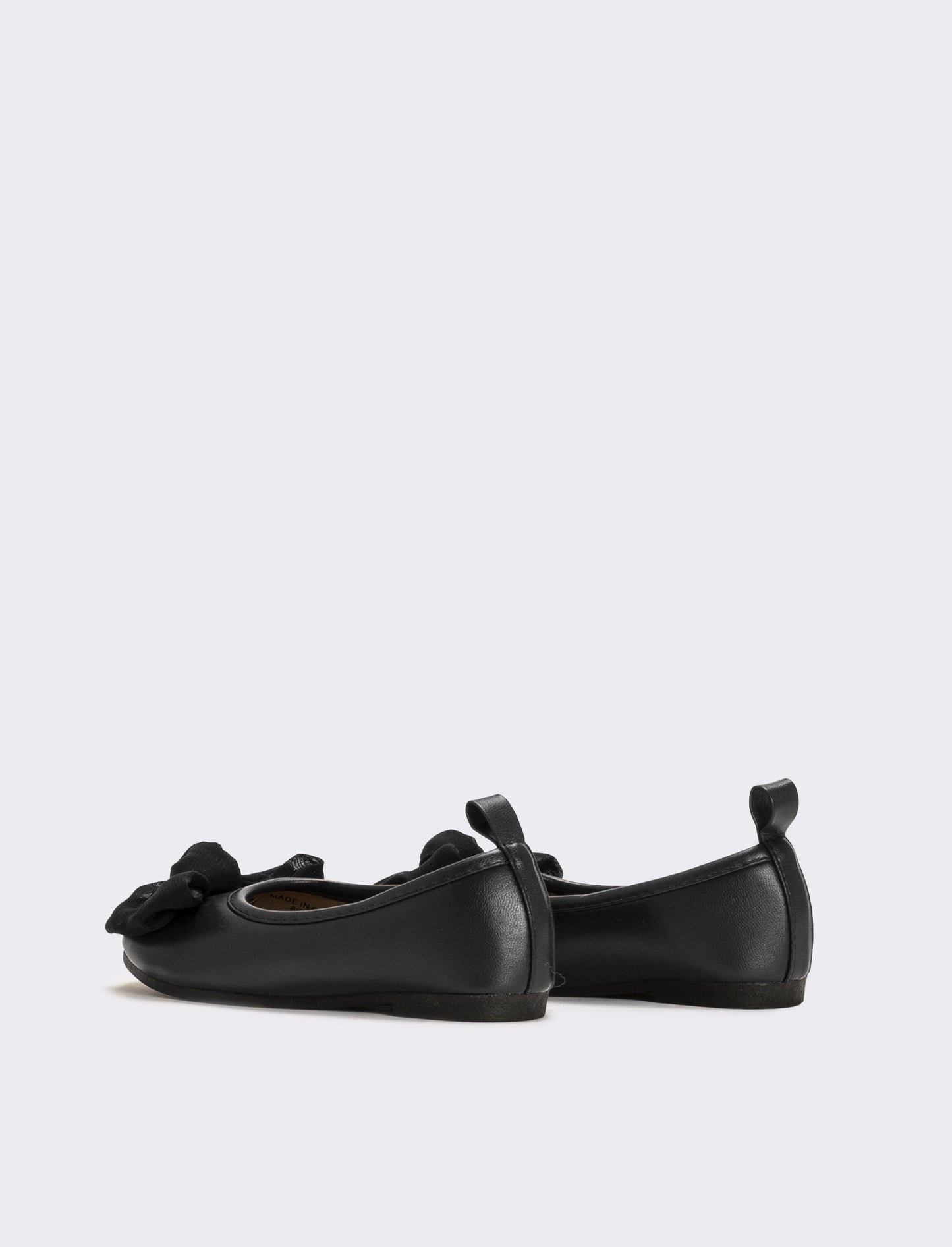 Ballerina con fiocco da bambina - Nero