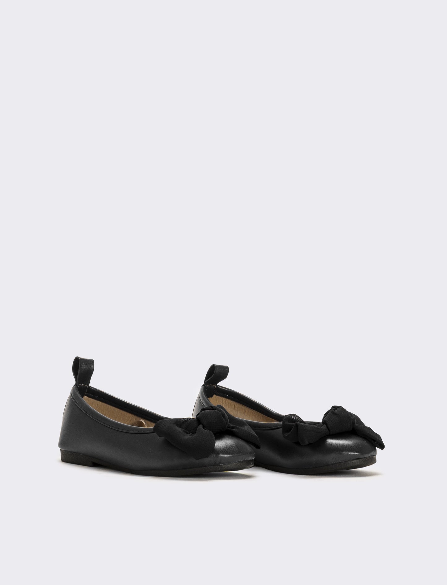 Ballerina con fiocco da bambina - Nero