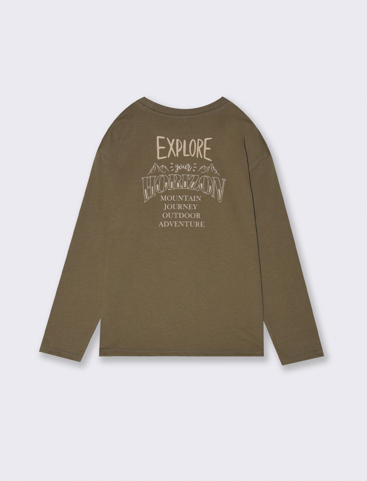 T-shirt con taschino - Verde militare