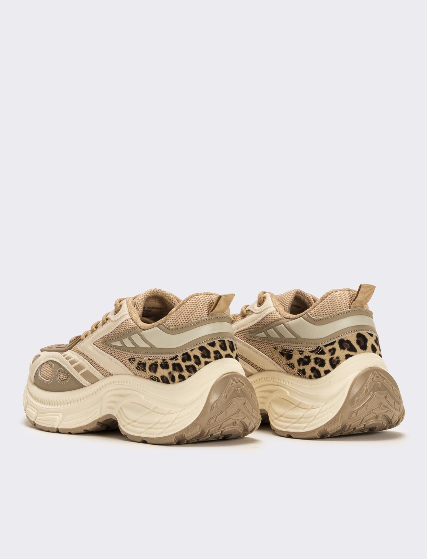Sneakers effetto cavallino da donna - Beige
