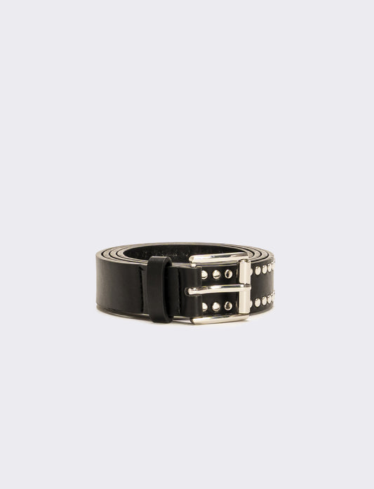 Cintura uomo con borchie - Nero