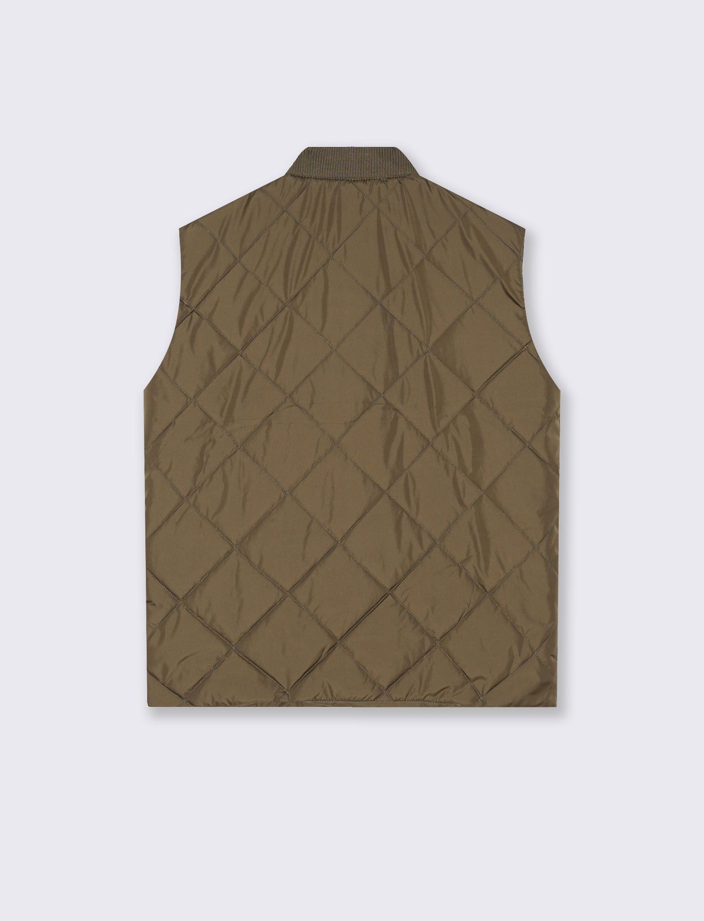 GIUBBOTTO TRAPUNTATO SMANICATO - Grigio fango