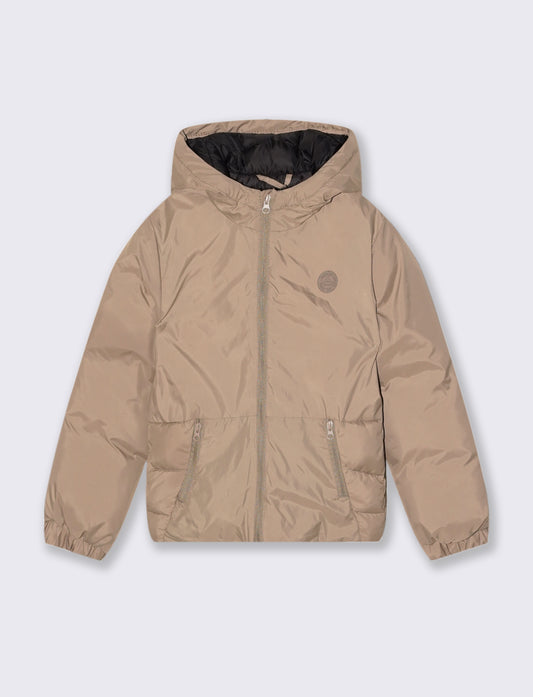GIUBBOTTO CON CAPPUCCIO - Beige