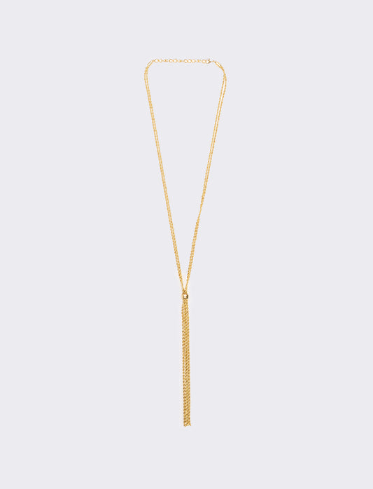 Collana saliscendi in strass elegante - Oro