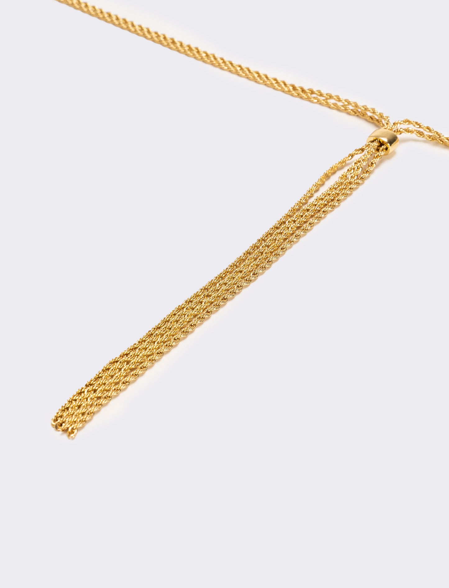 Collana saliscendi in strass elegante - Oro