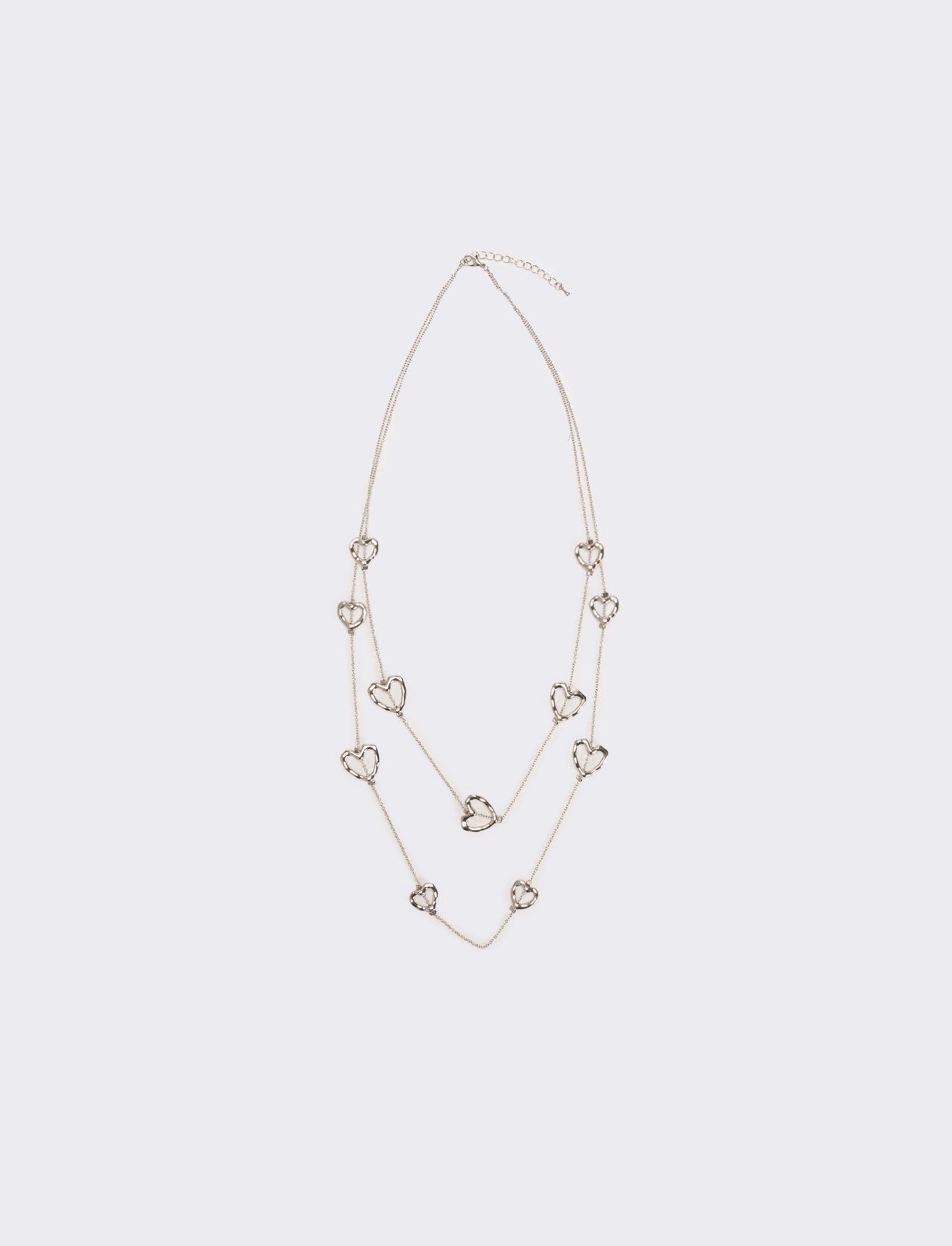Collana con cuoricini e stelline per lei - Argento