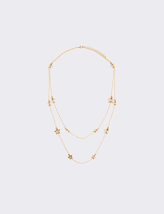 Collana con cuoricini e stelline per lei - Oro