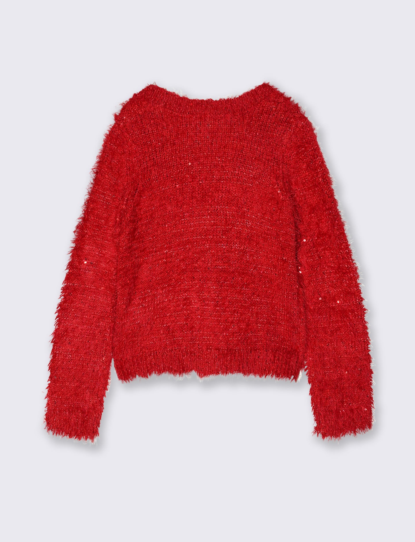 Cardigan for girls with sequins - Red