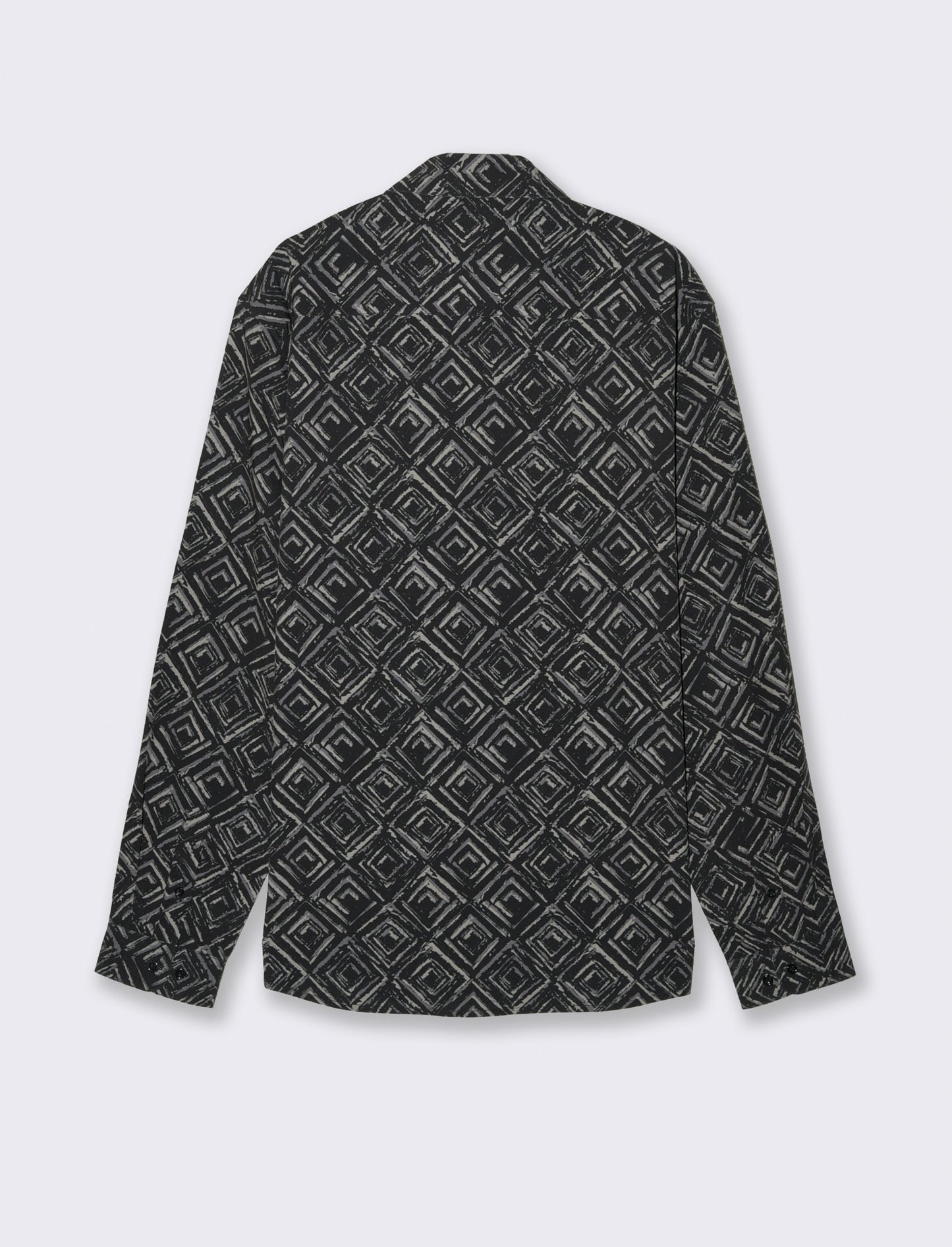 CAMICIA SOFT FIT FANTASIA ASTRATTA - Nero