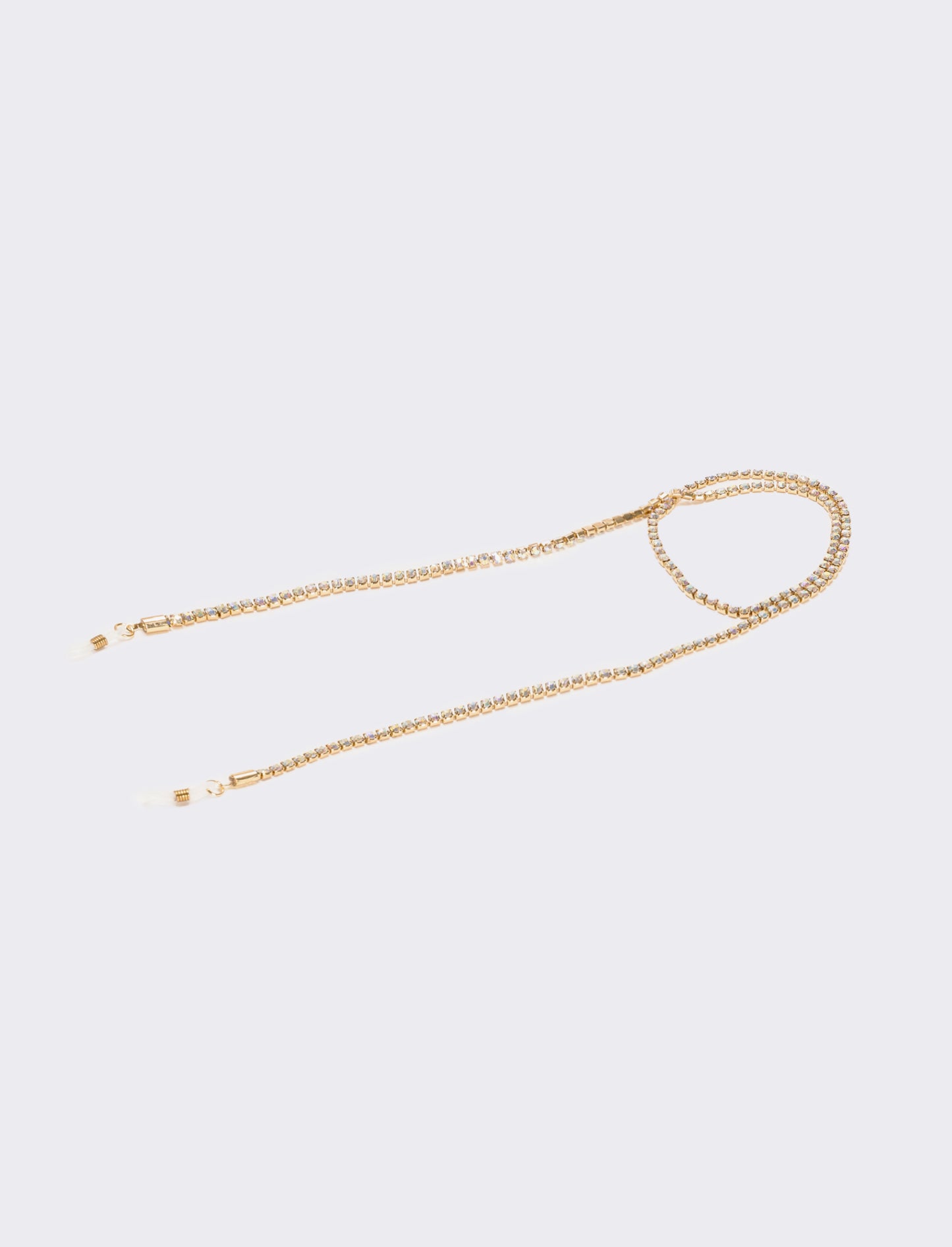 Laccio per occhiali con strass - Oro