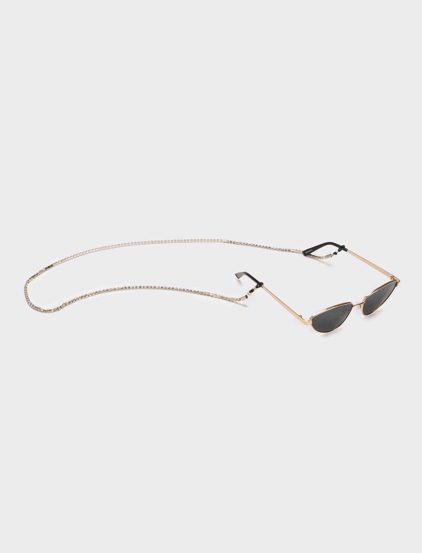 Laccio per occhiali con strass - Argento