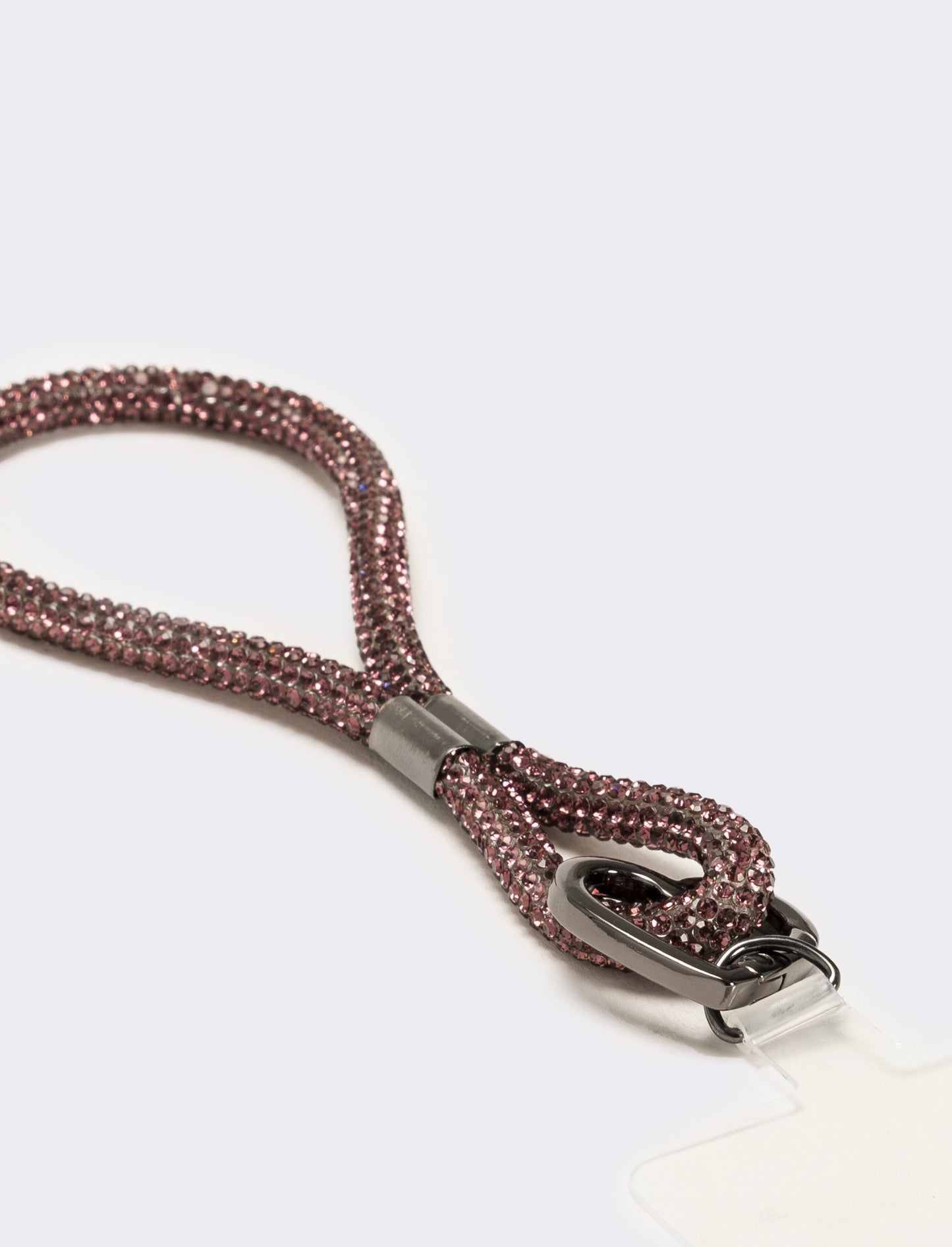 Laccio porta cellulare da polso con strass - Viola