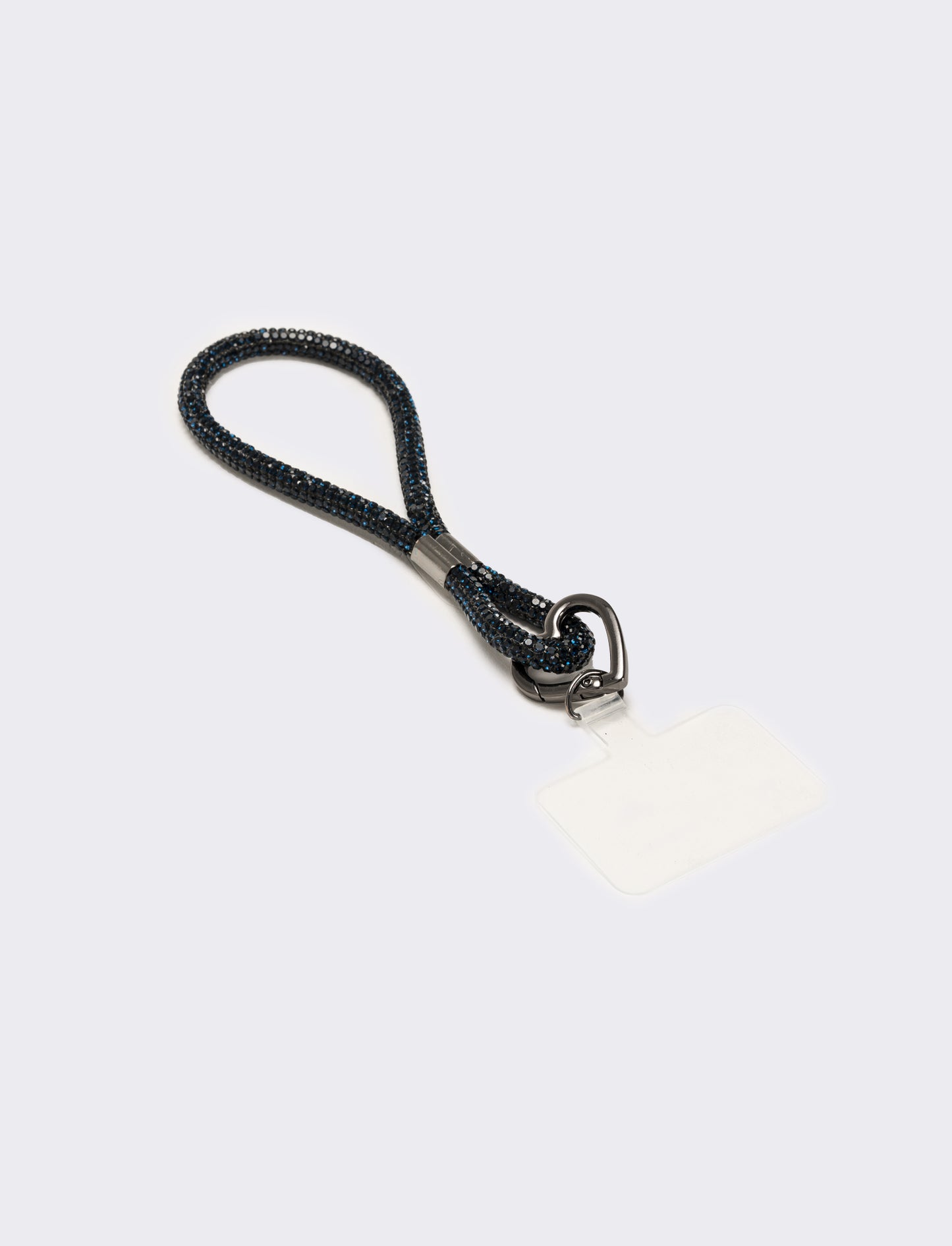 Laccio porta cellulare da polso con strass - Blu