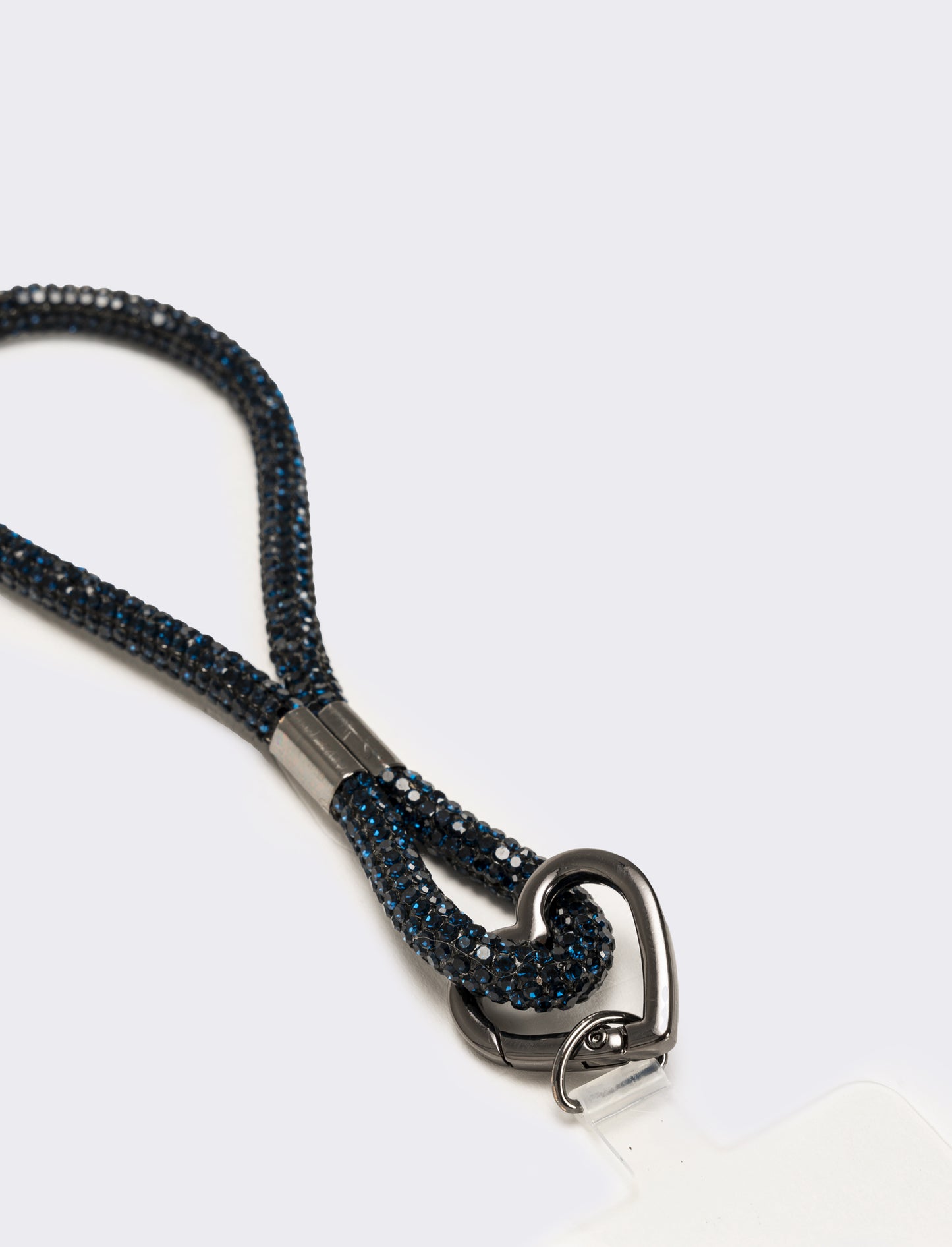 Laccio porta cellulare da polso con strass - Blu