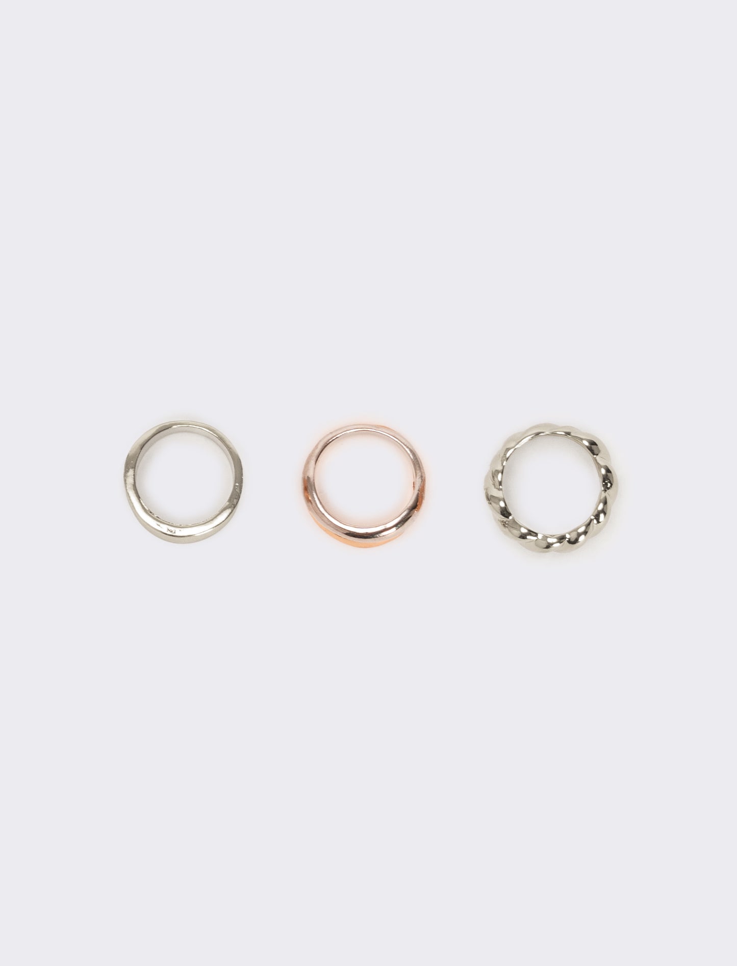 Card anelli donna 4 pezzi - Argento