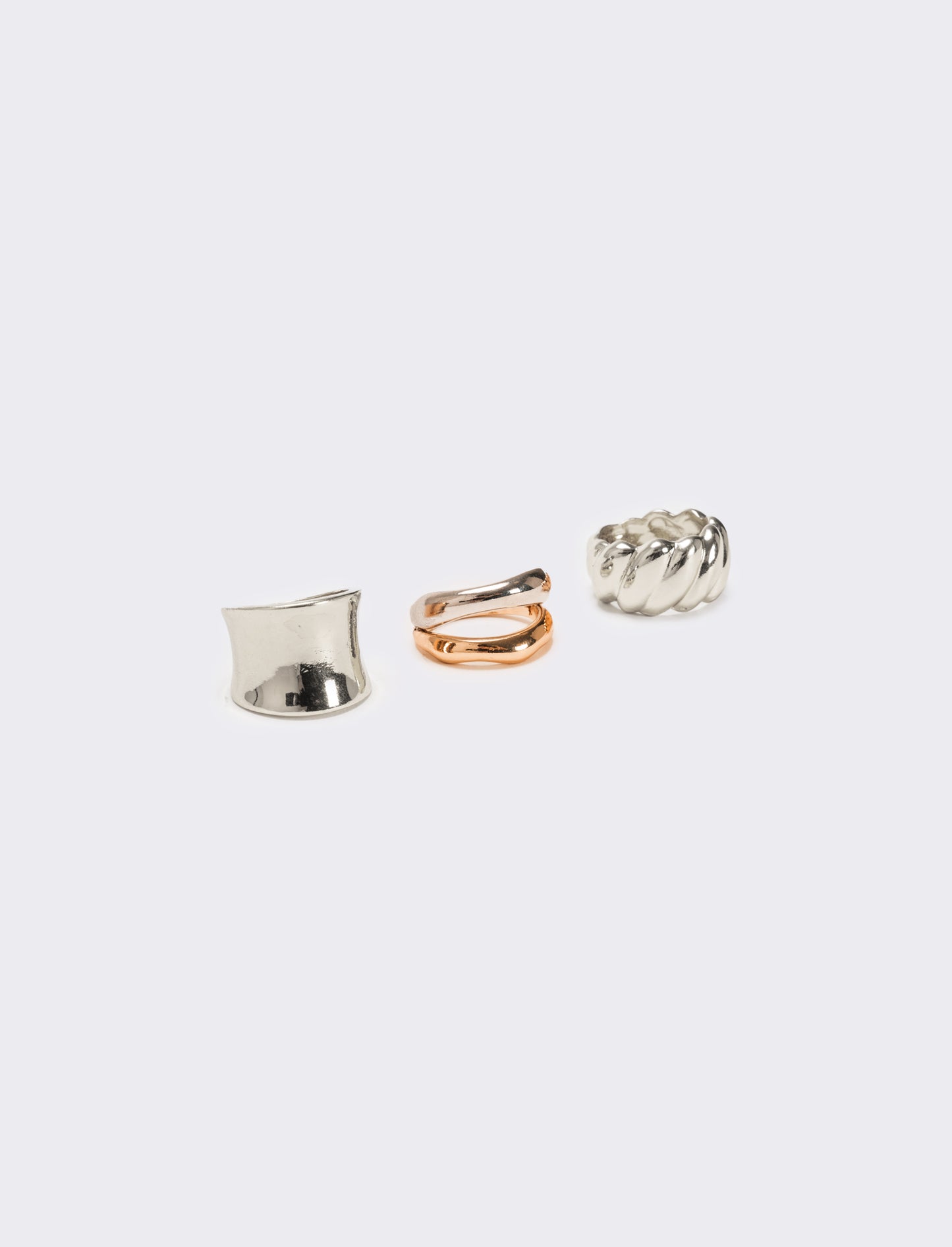 Card anelli donna 4 pezzi - Argento