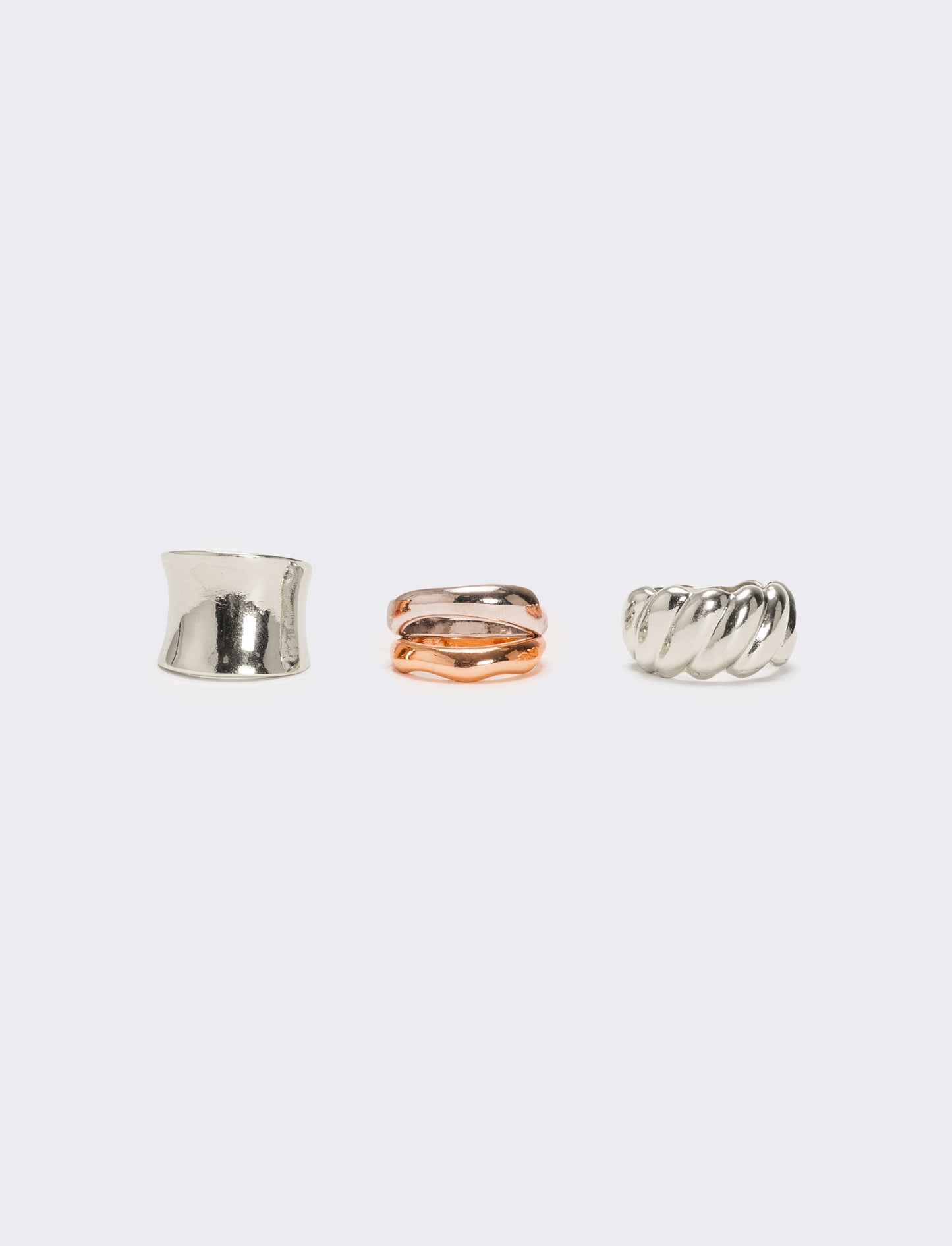 Card anelli donna 4 pezzi - Argento