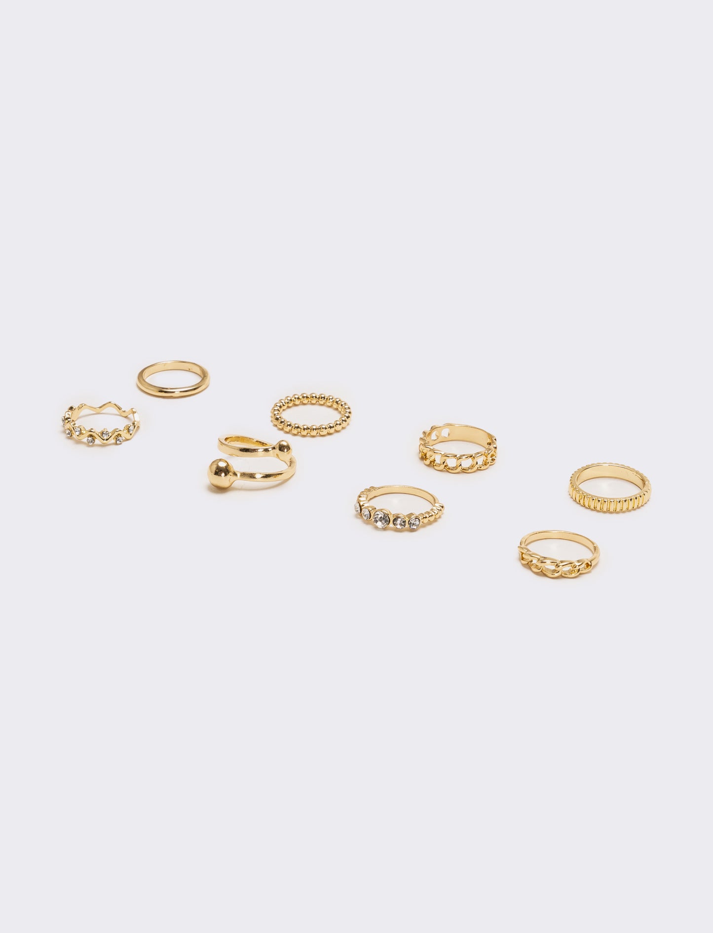 Card anelli 8 pezzi donna - Oro
