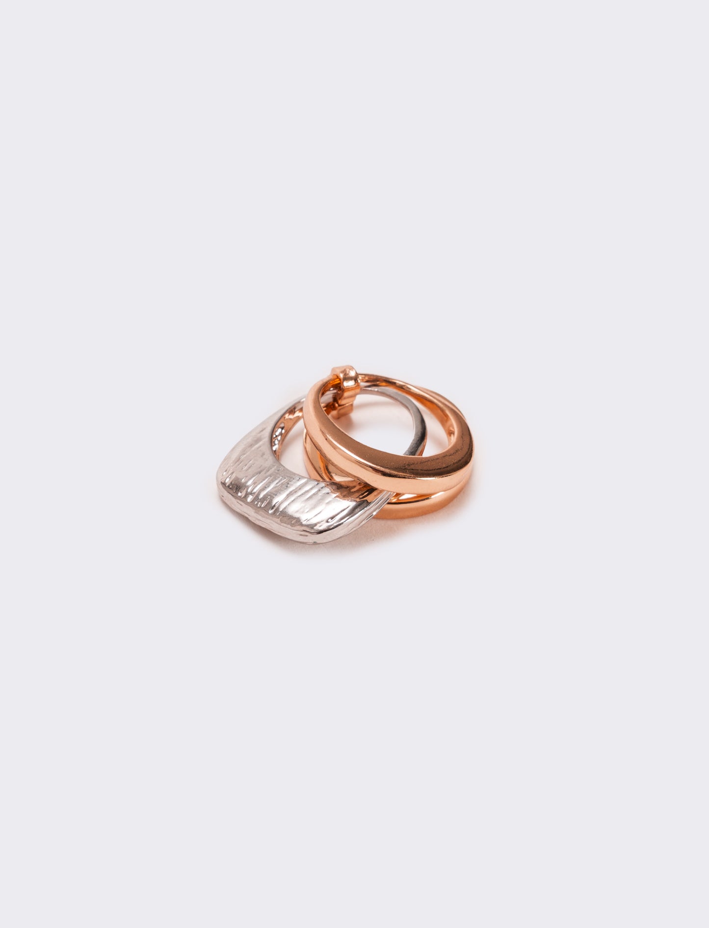 Card 3 pezzi anelli donna - Oro rosa