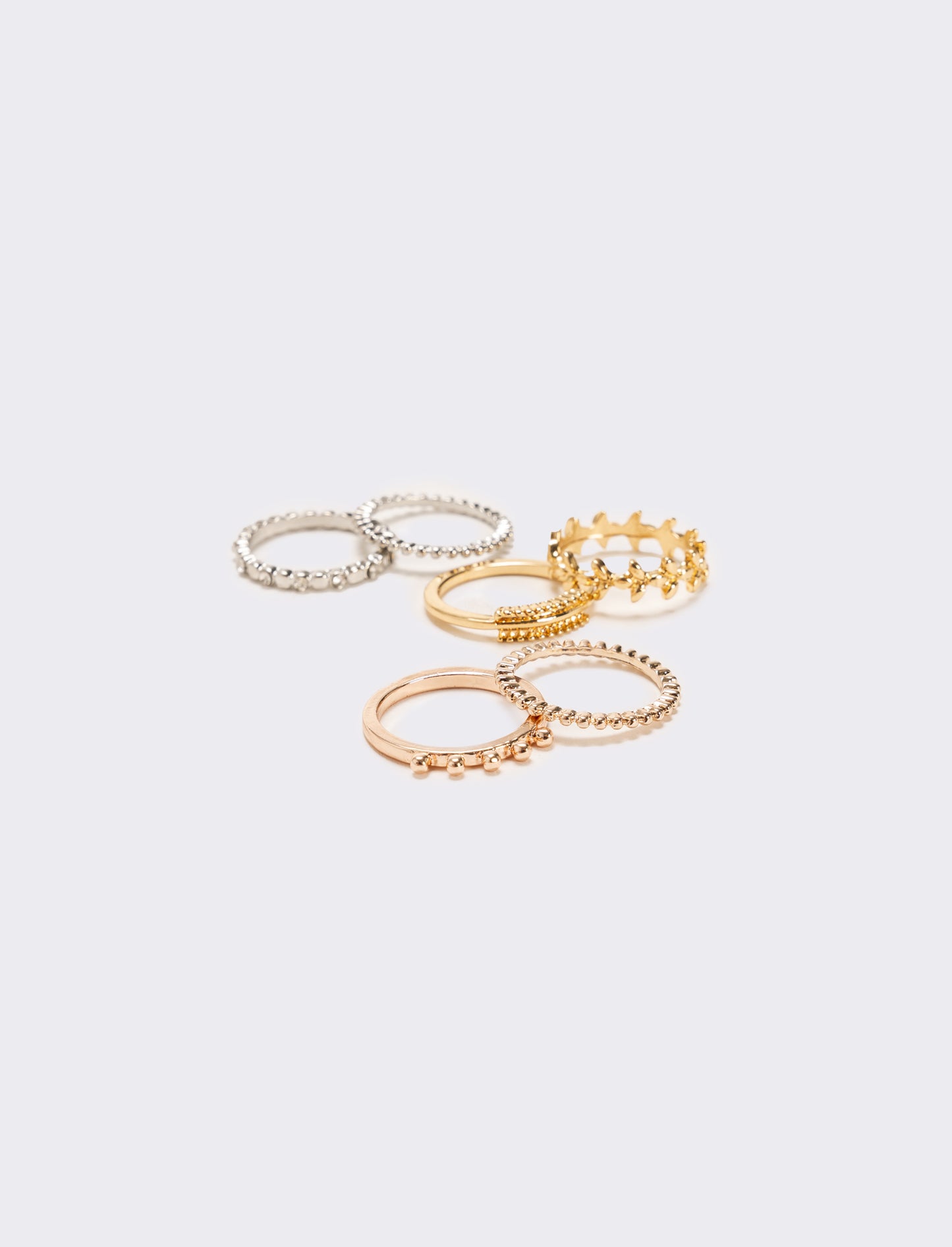 Card anelli 6 pezzi - Oro