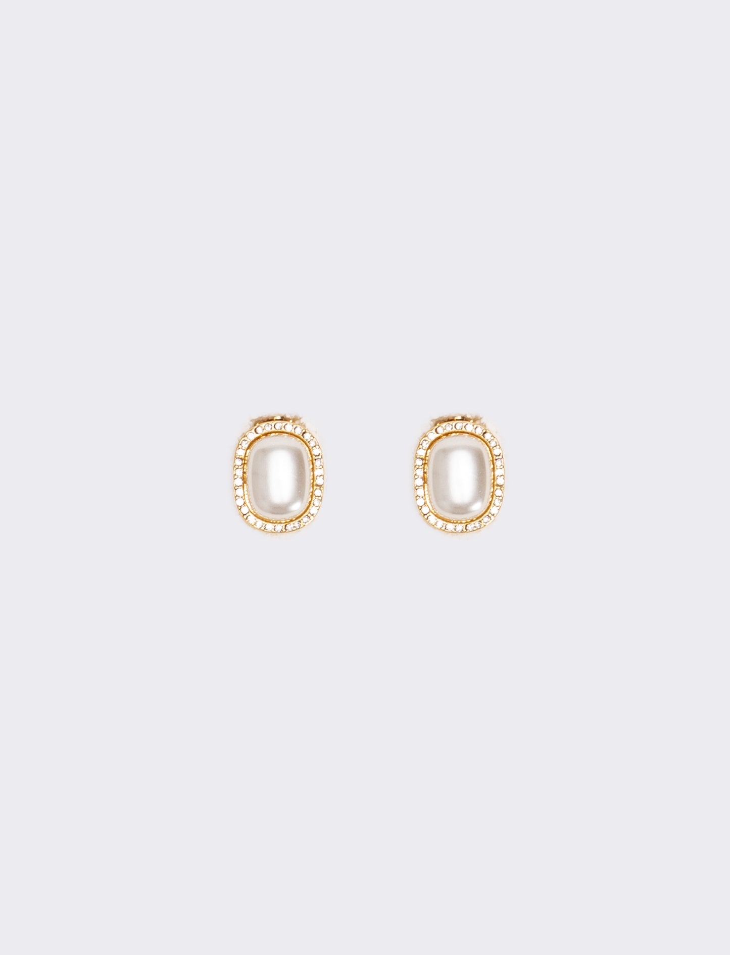 Orecchini a bottone con perla elegante - Oro