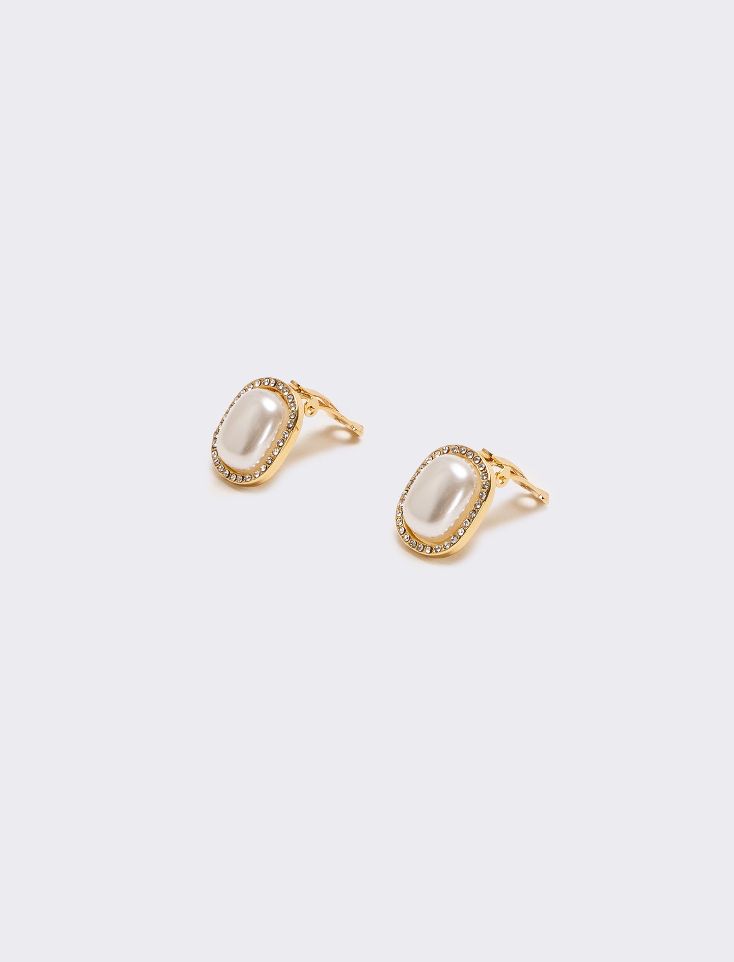 Orecchini a bottone con perla elegante - Oro