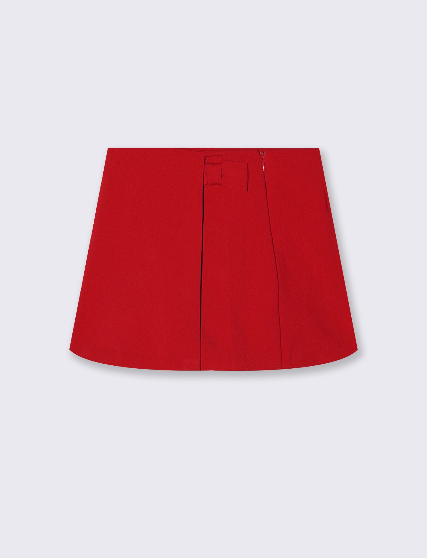 Skirt with built-in shorts for girls - Red