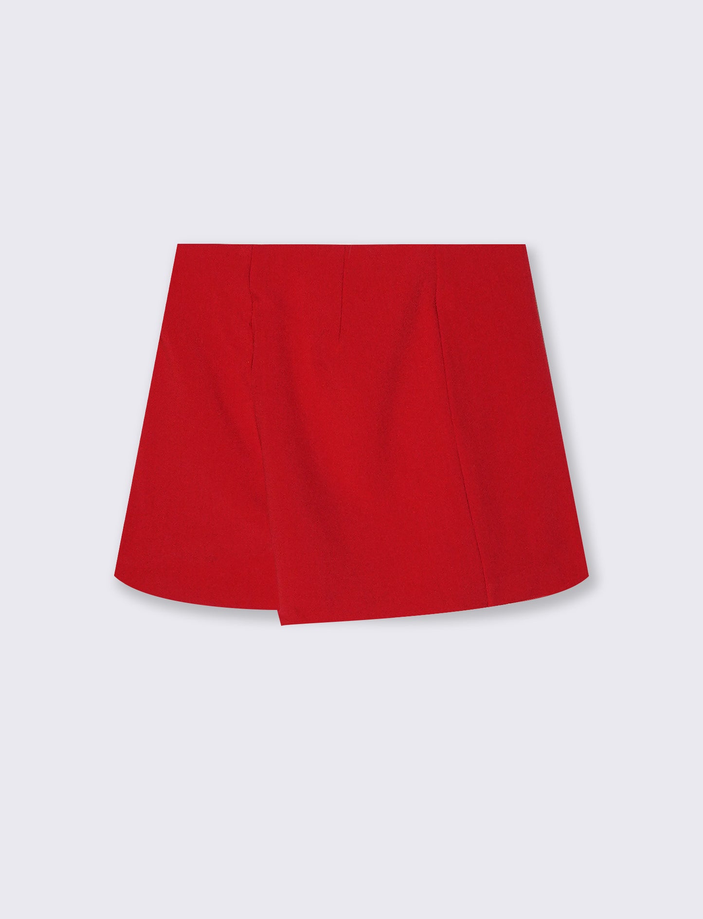 Skirt with built-in shorts for girls - Red