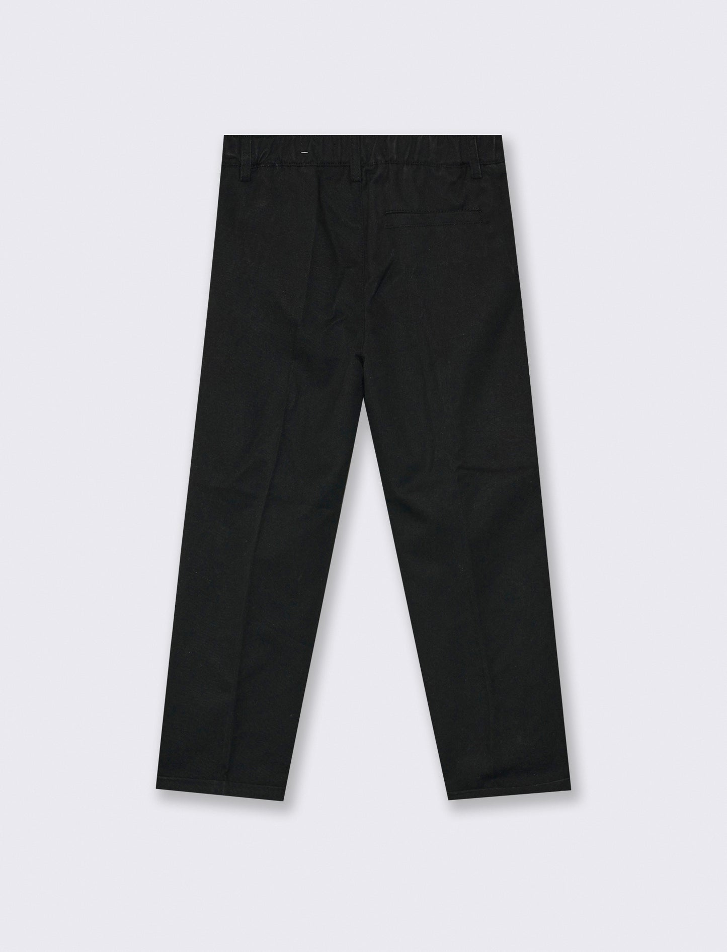 Pantaloni eleganti in polyester con zip - Nero
