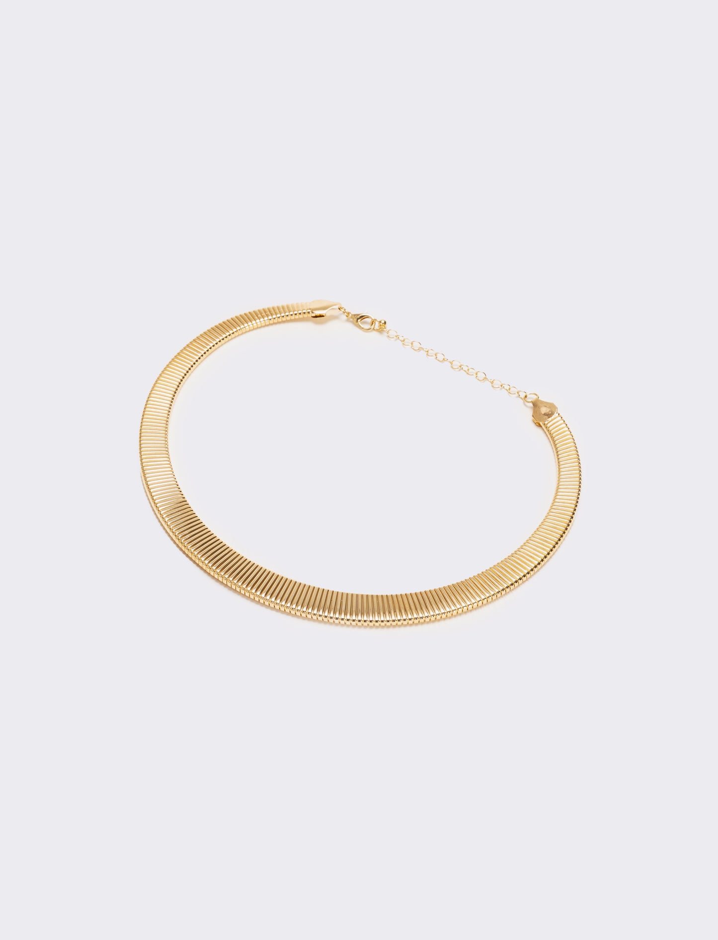 Collana snake schiacciato - Oro