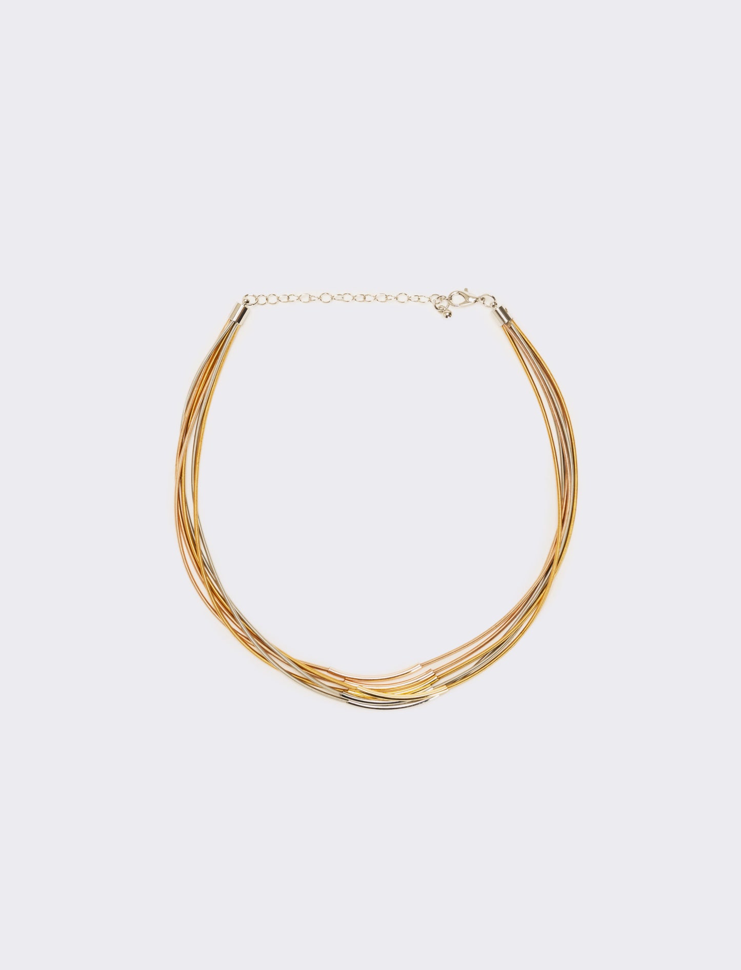 Collana 6 fili metallo - Multicolore