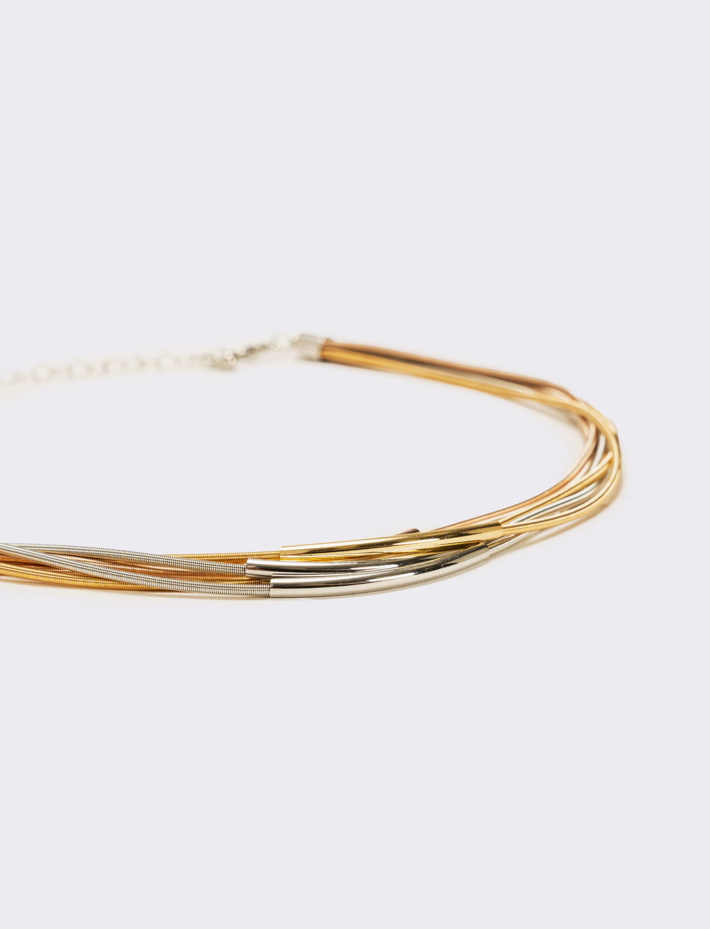Collana 6 fili metallo - Multicolore