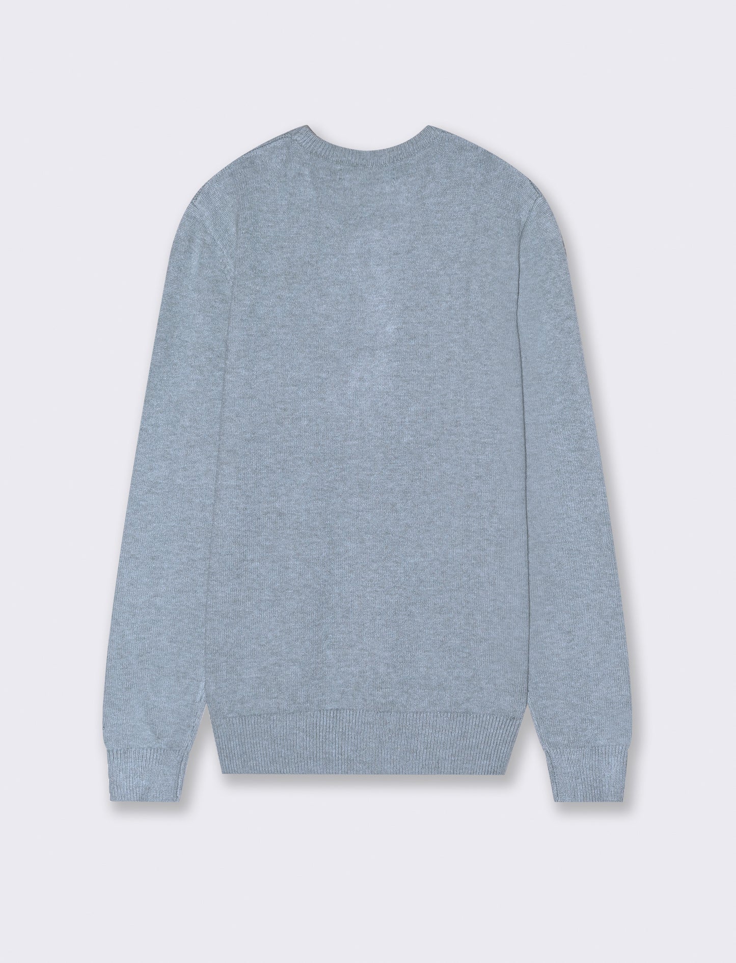 MAGLIA GIROCOLLO FILATO PREMIUM - Celeste melange