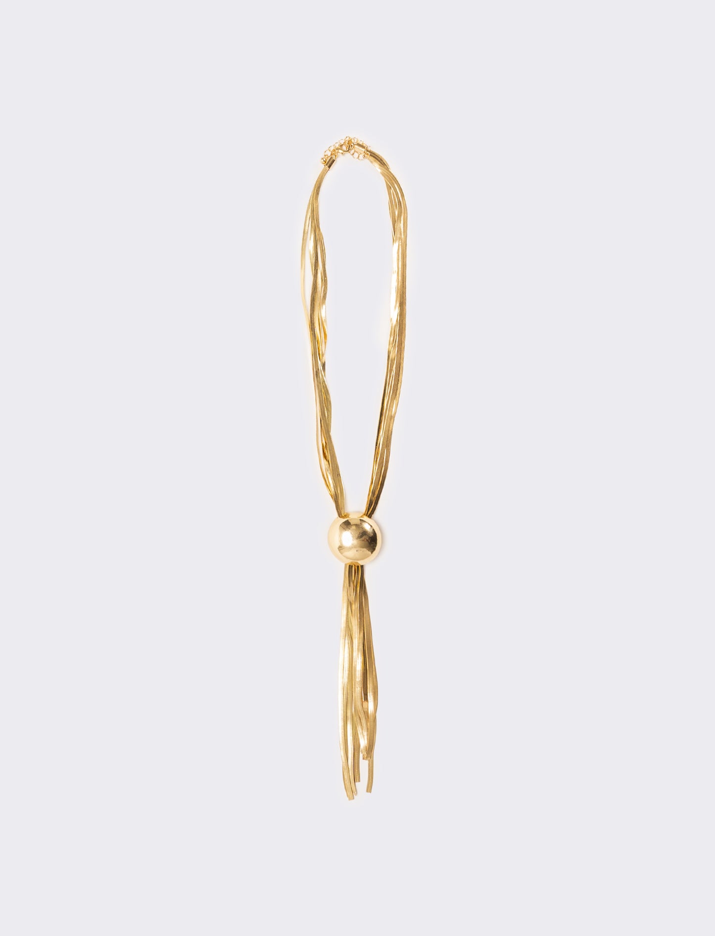 Collana saliscendi con catenine schiacciate - Oro