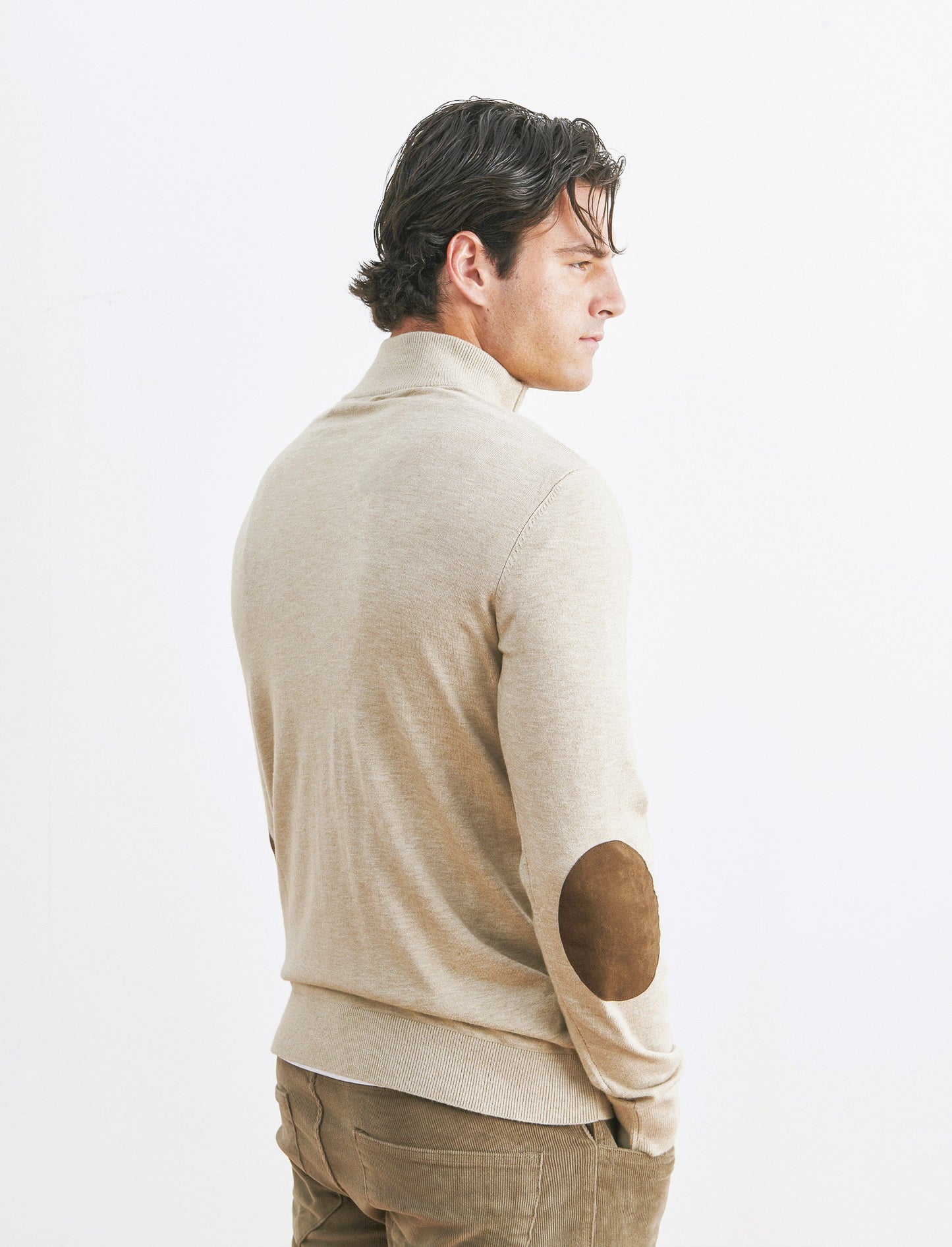 MAGLIA CARDIGAN  PREMIUM - Beige melange