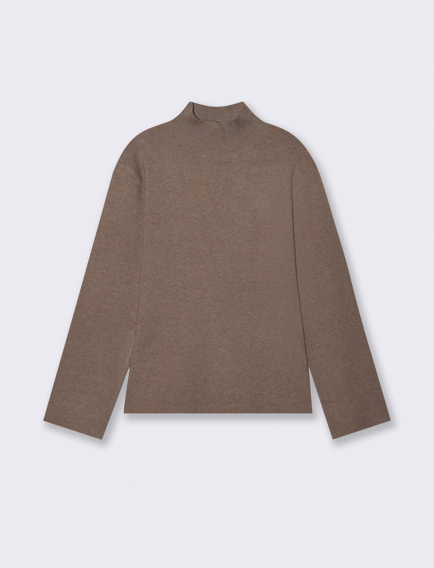 PULLOVER IN PUNTO MILANO - Tortora melange