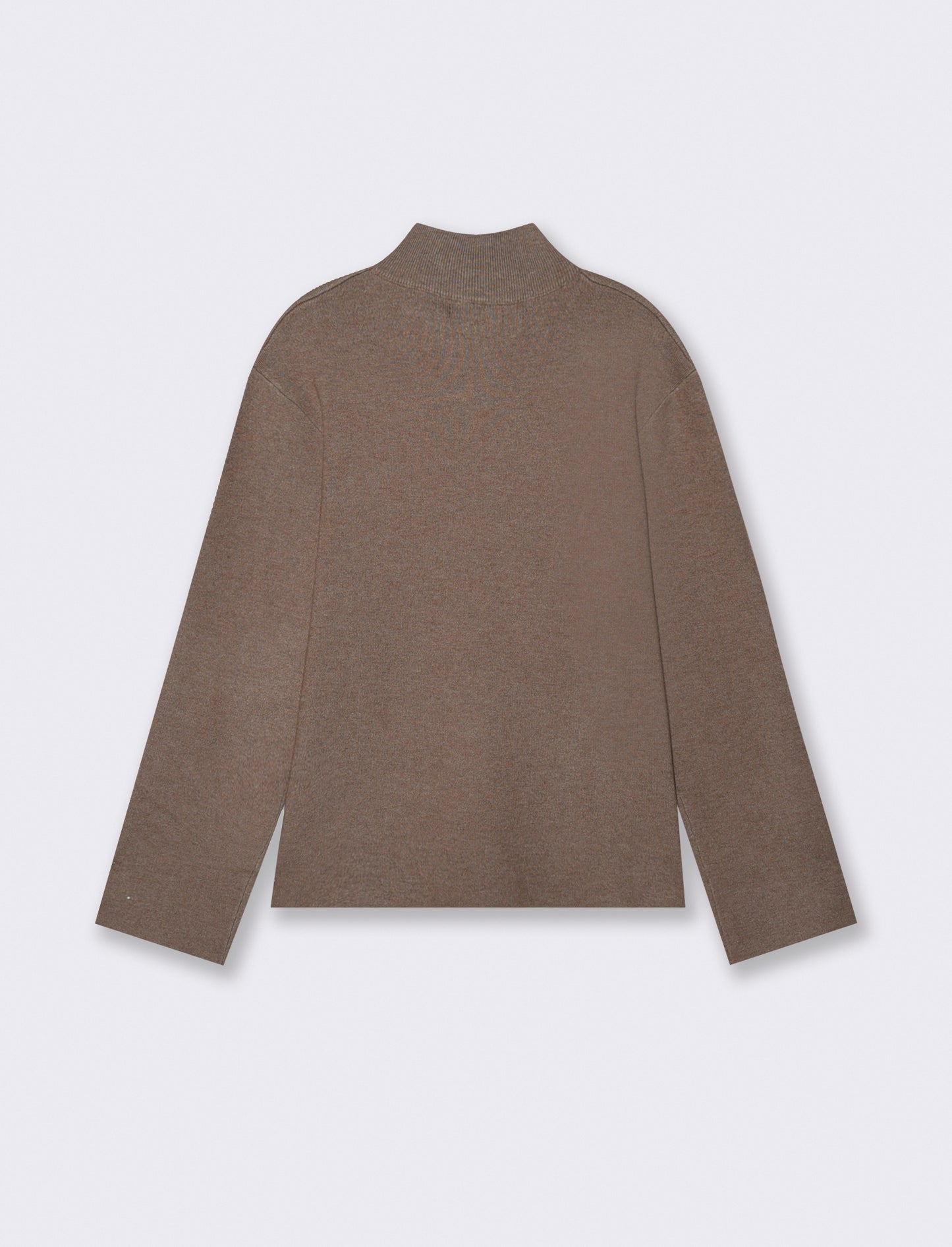 PULLOVER IN PUNTO MILANO - Tortora melange