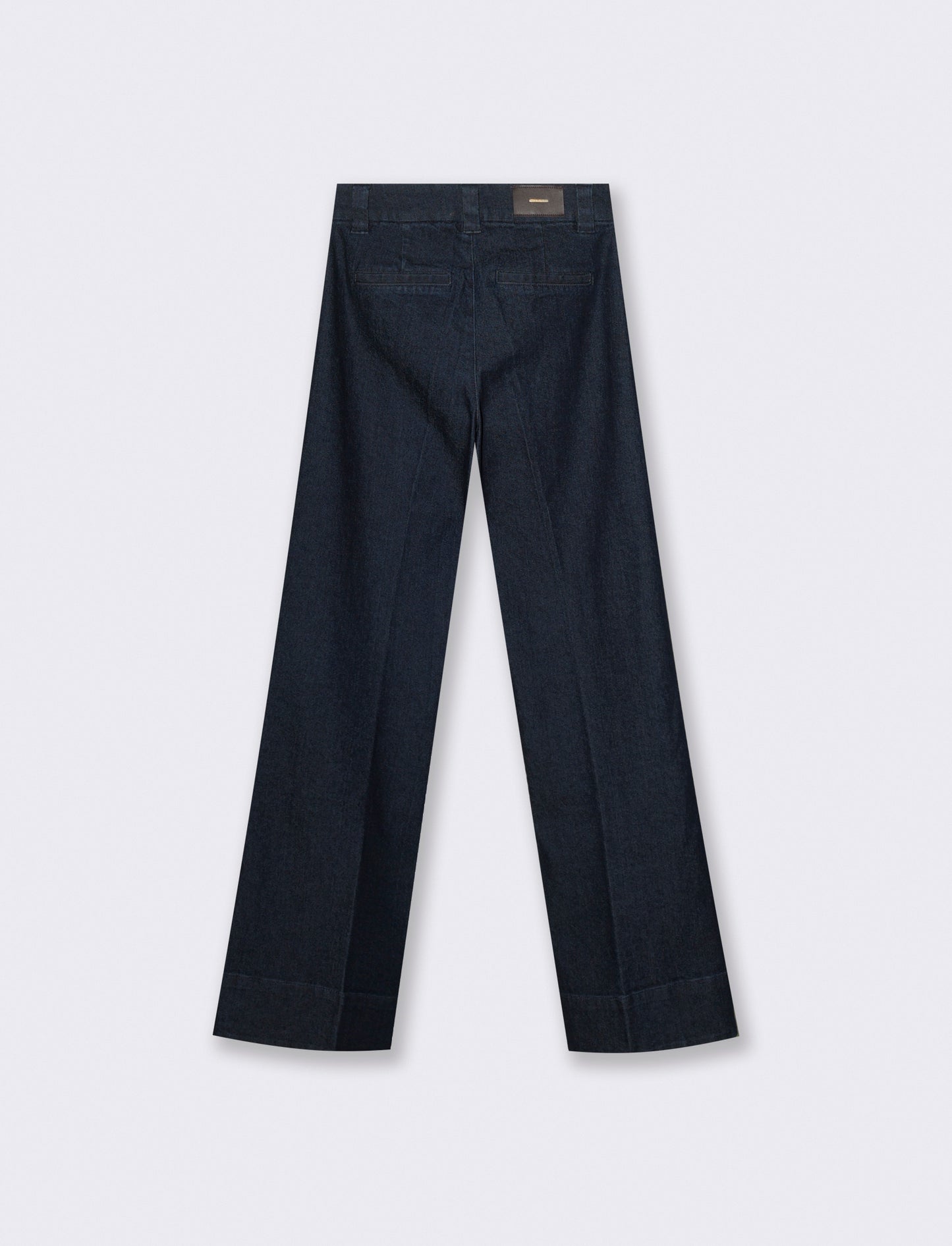 JEANS WIDE FLARE VITA ALTA - Denim