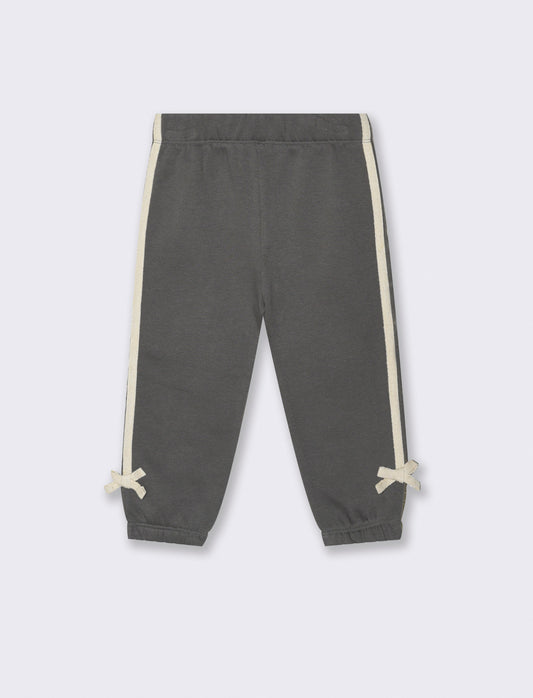 Jogger con nastro applicato - Grigio piombo