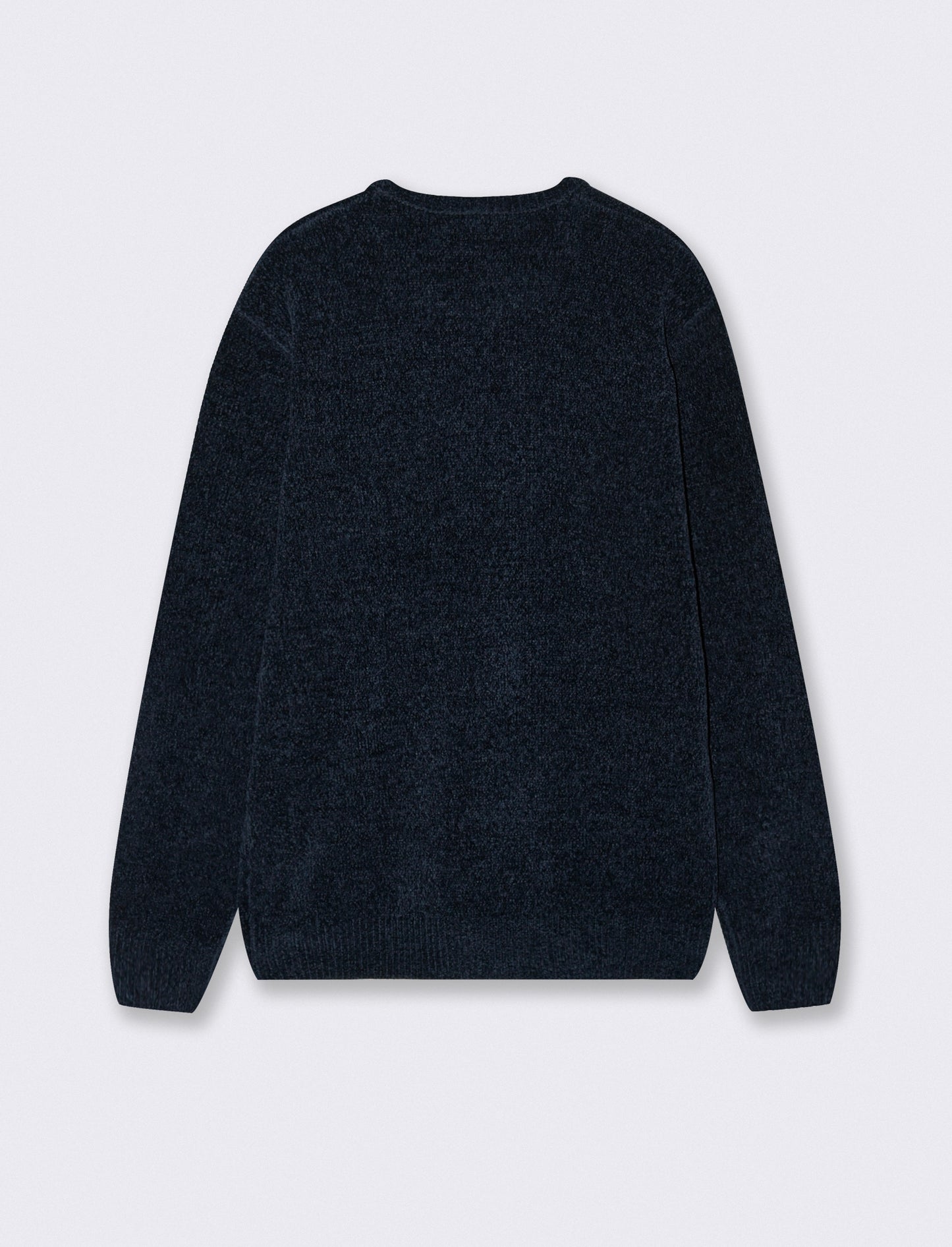 MAGLIA GIROCOLLO IN CINIGLIA - Blu