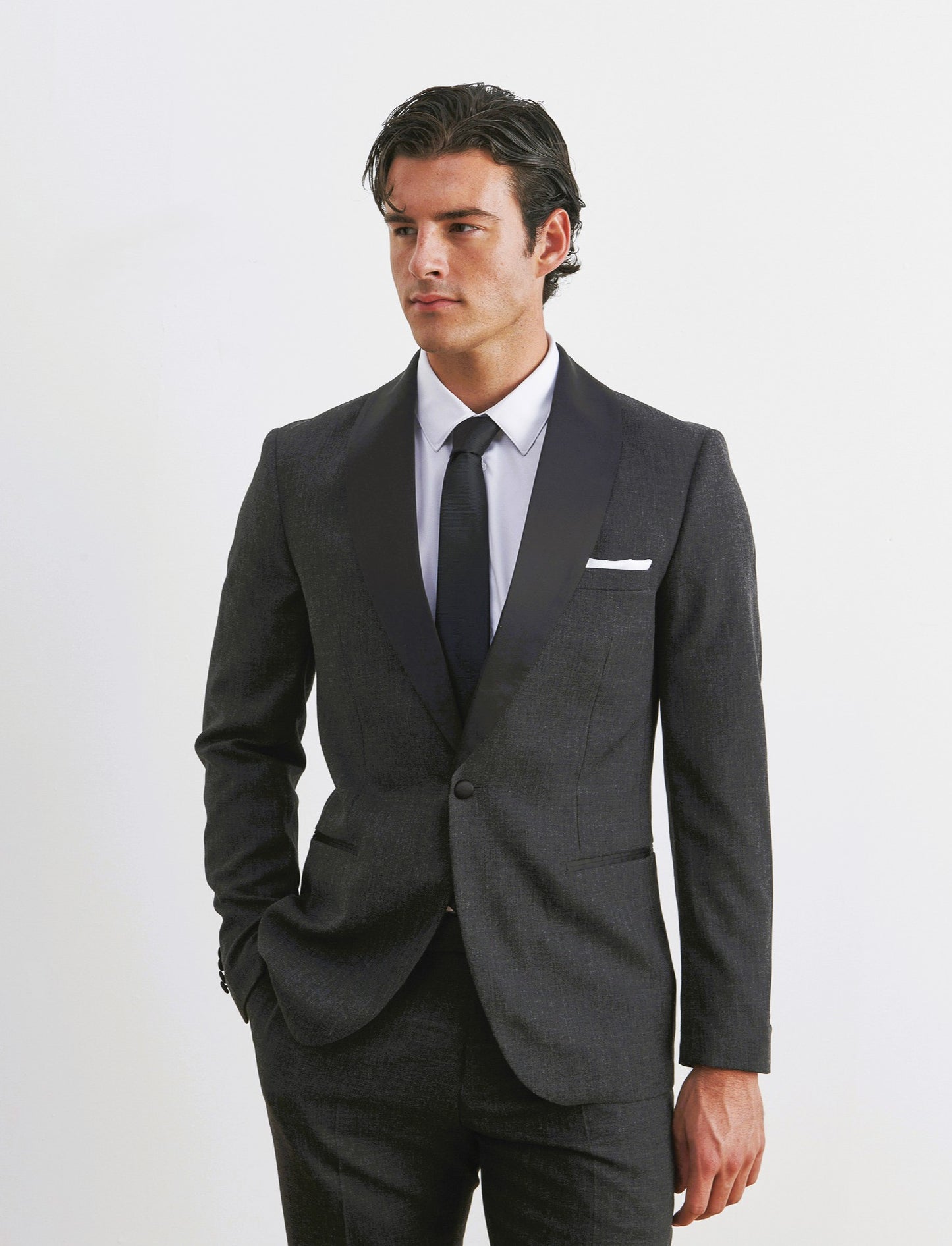 BLAZER DA COMPLETO SMOKING FORMAL FIT - Nero