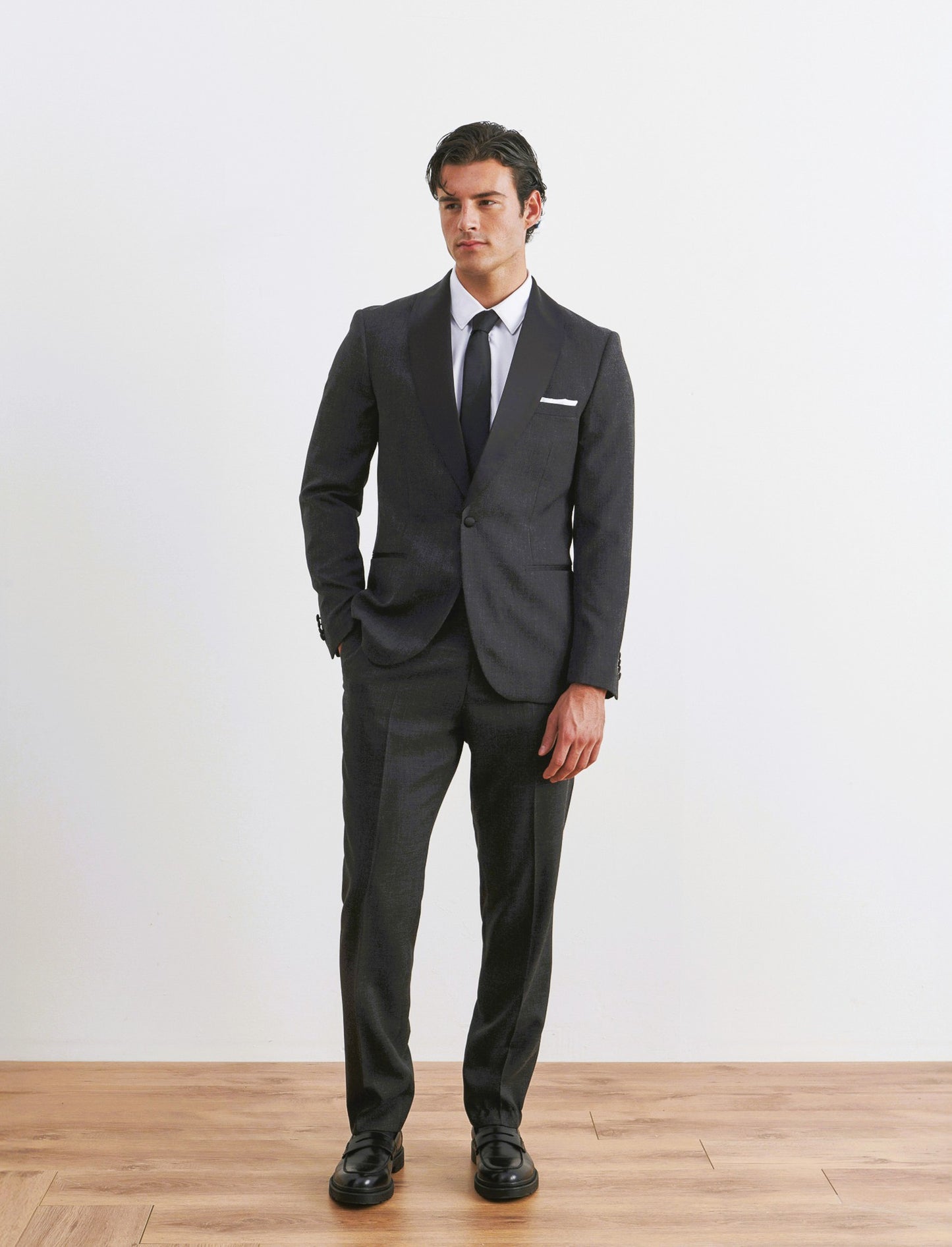 BLAZER DA COMPLETO SMOKING FORMAL FIT - Nero