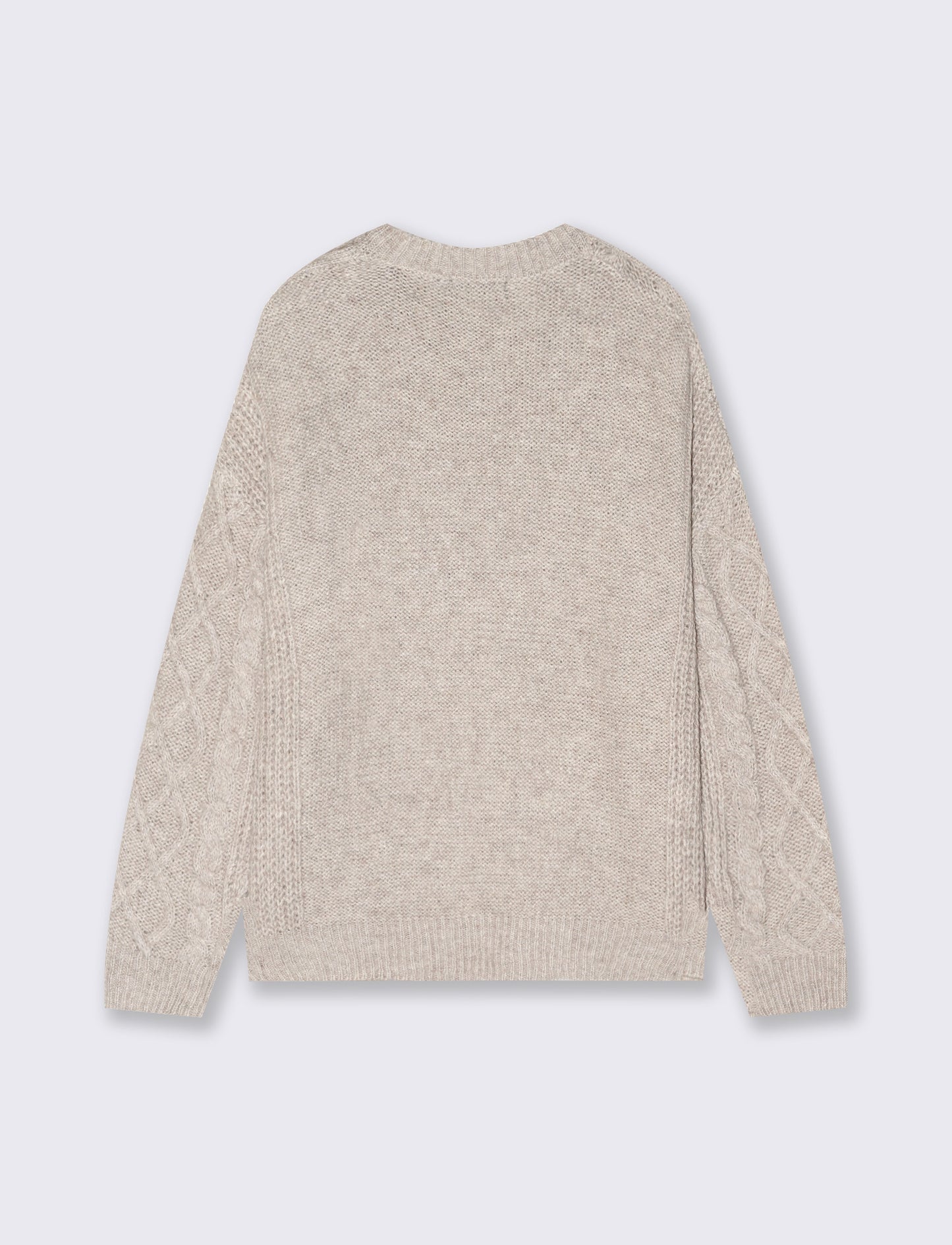 PULLOVER CON CHIUSURA A BOTTONI SULLA SPALLA - Avorio