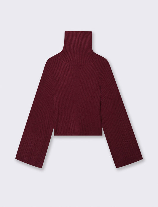PULLOVER CROP - Vinaccia
