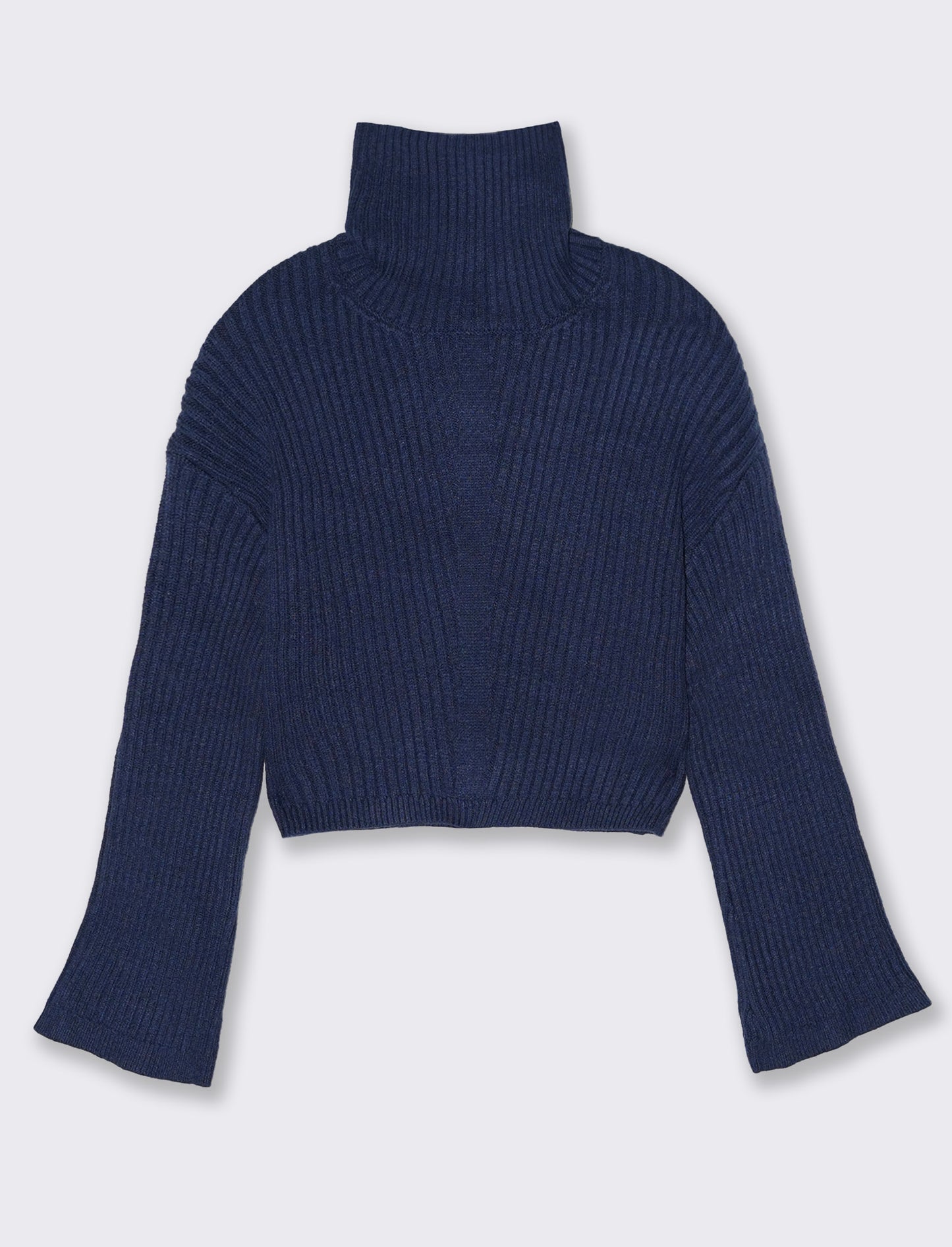 PULLOVER CROP - Blu