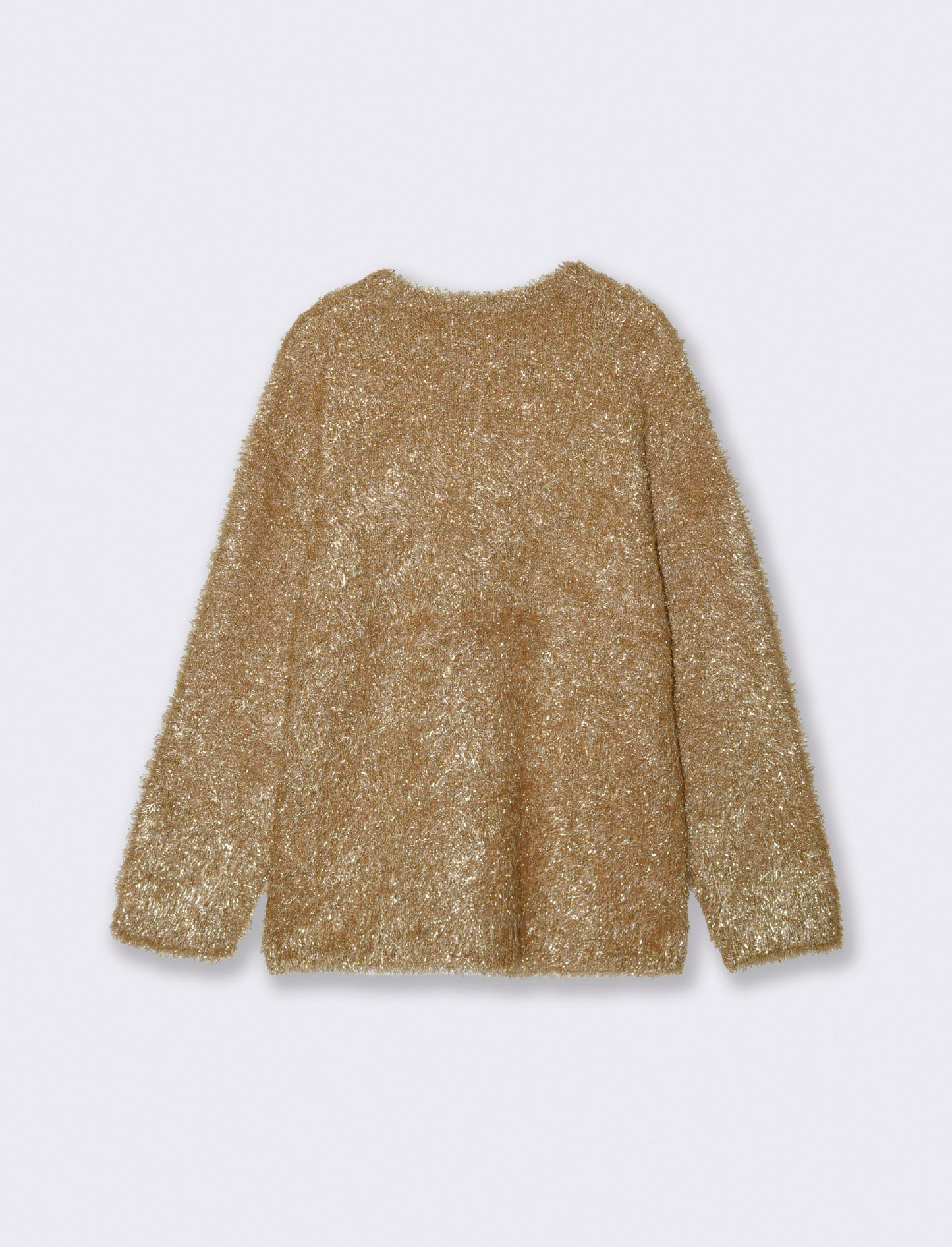 PULLOVER CON FIBRA METALLIZZATA - Oro