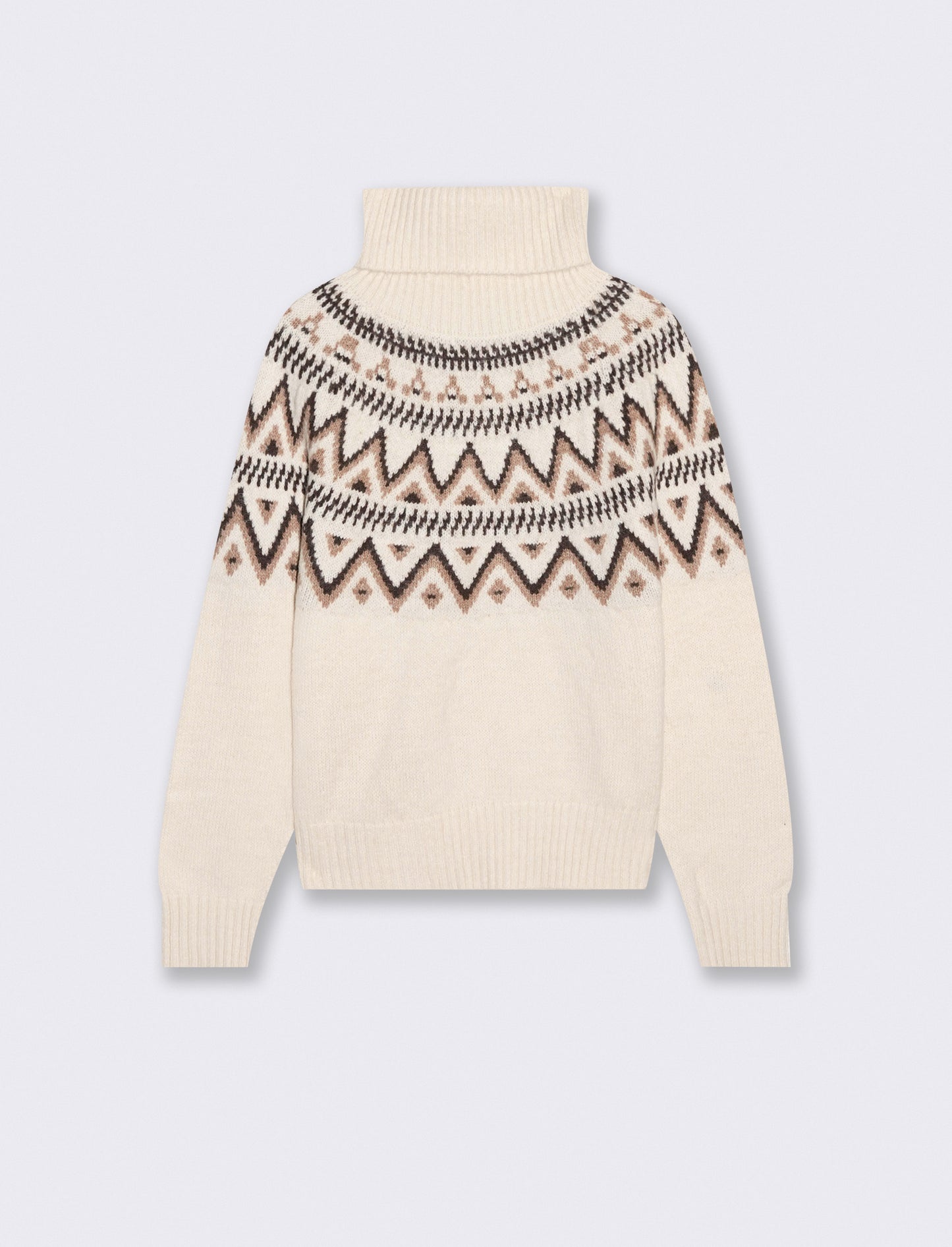 PULLOVER COLLO ALTO - Avorio