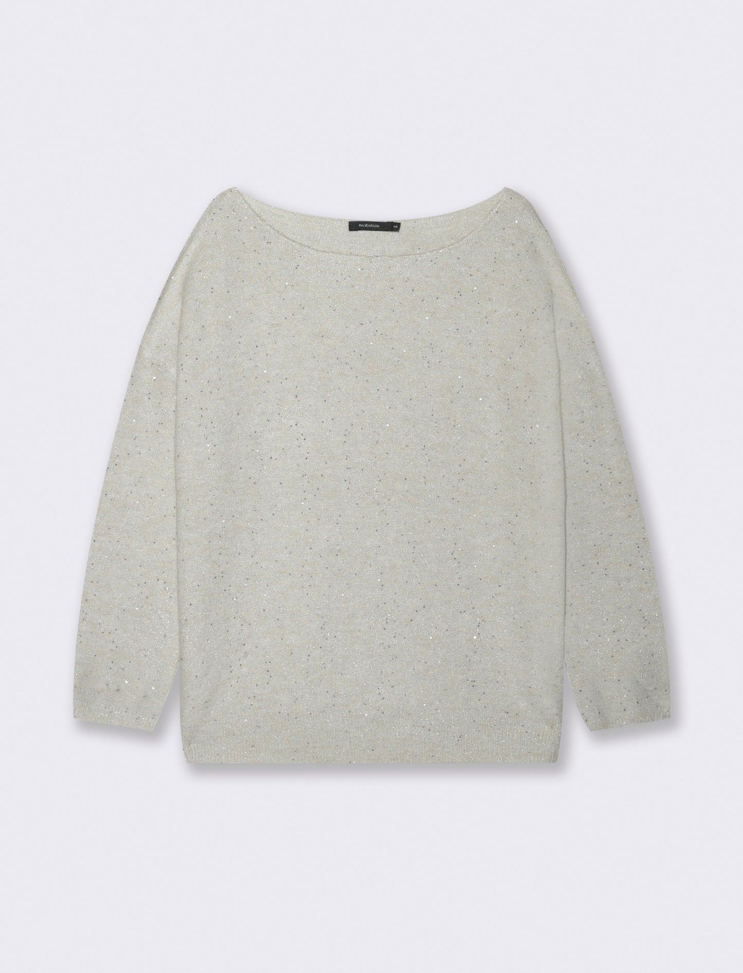 PULLOVER CON PAILLETES - Avorio