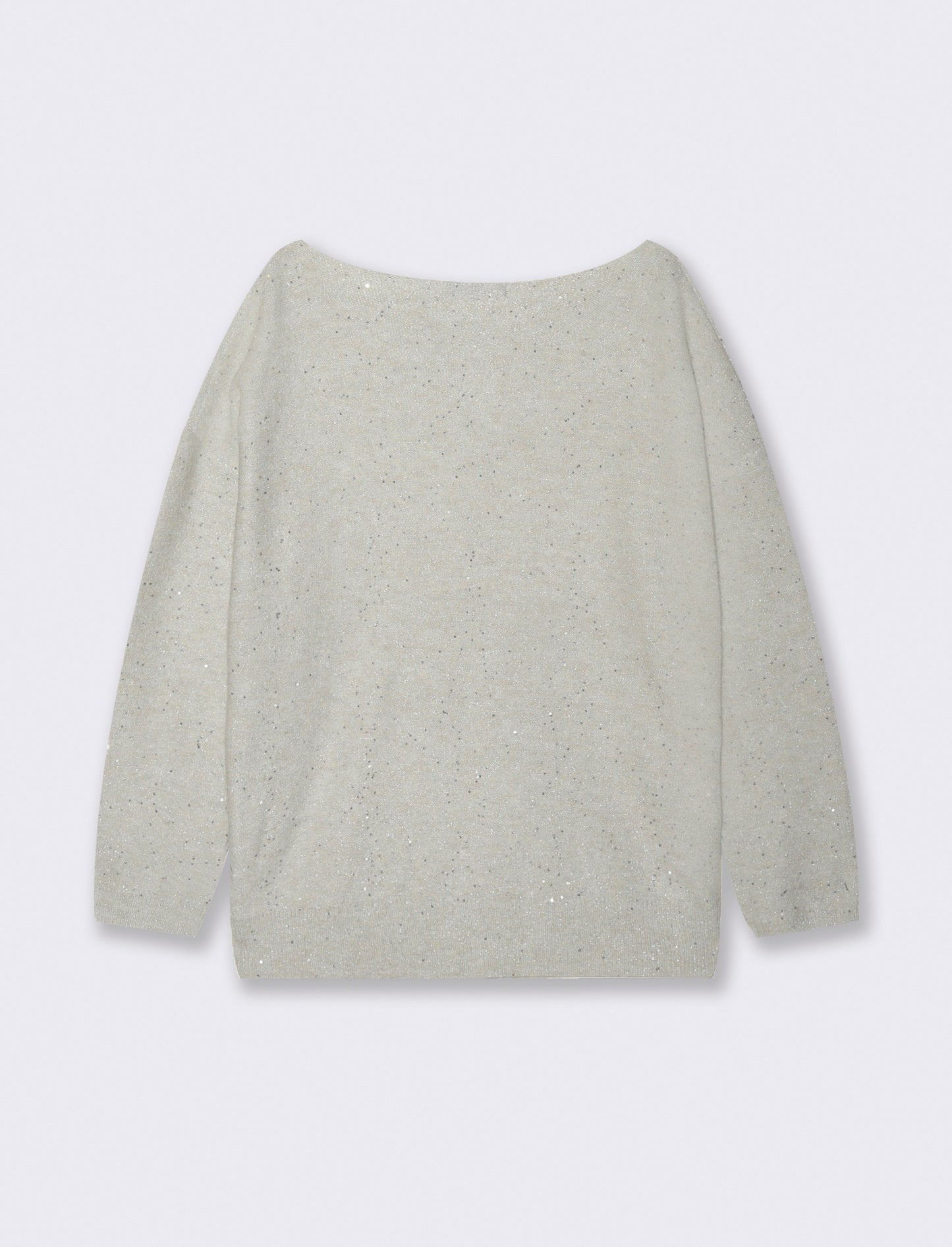 PULLOVER CON PAILLETES - Avorio